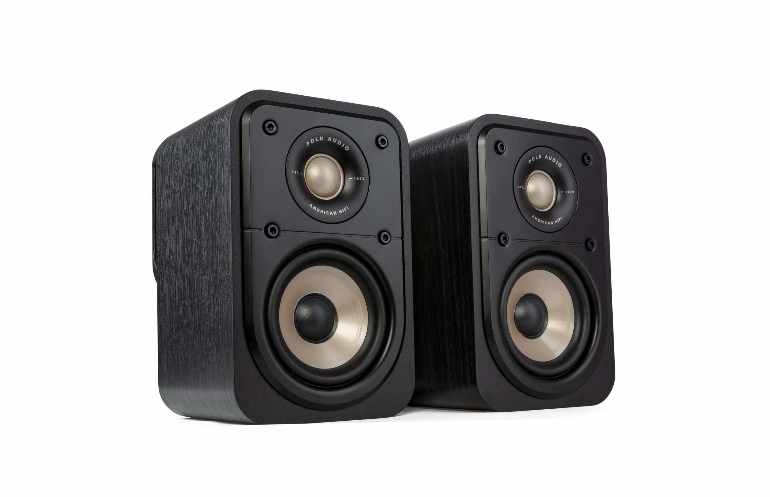 POLK AUDIO Signature Elite ES10 głośniki surround, głośników stereo, głośników satelitarnych, HiFi, kompatybilne z Dolby Atmos i DTS: X (2 pary) - czarny