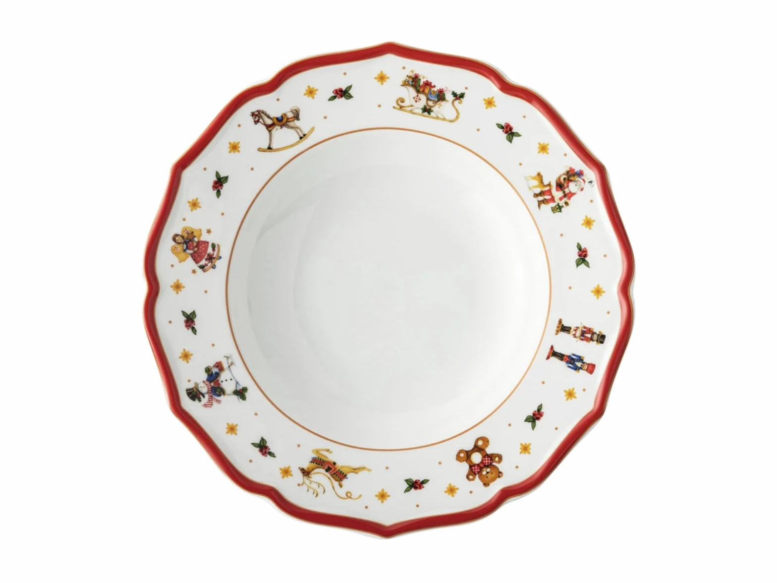 Hutschenreuther Happy Wintertime Red talerz głęboki 23 cm