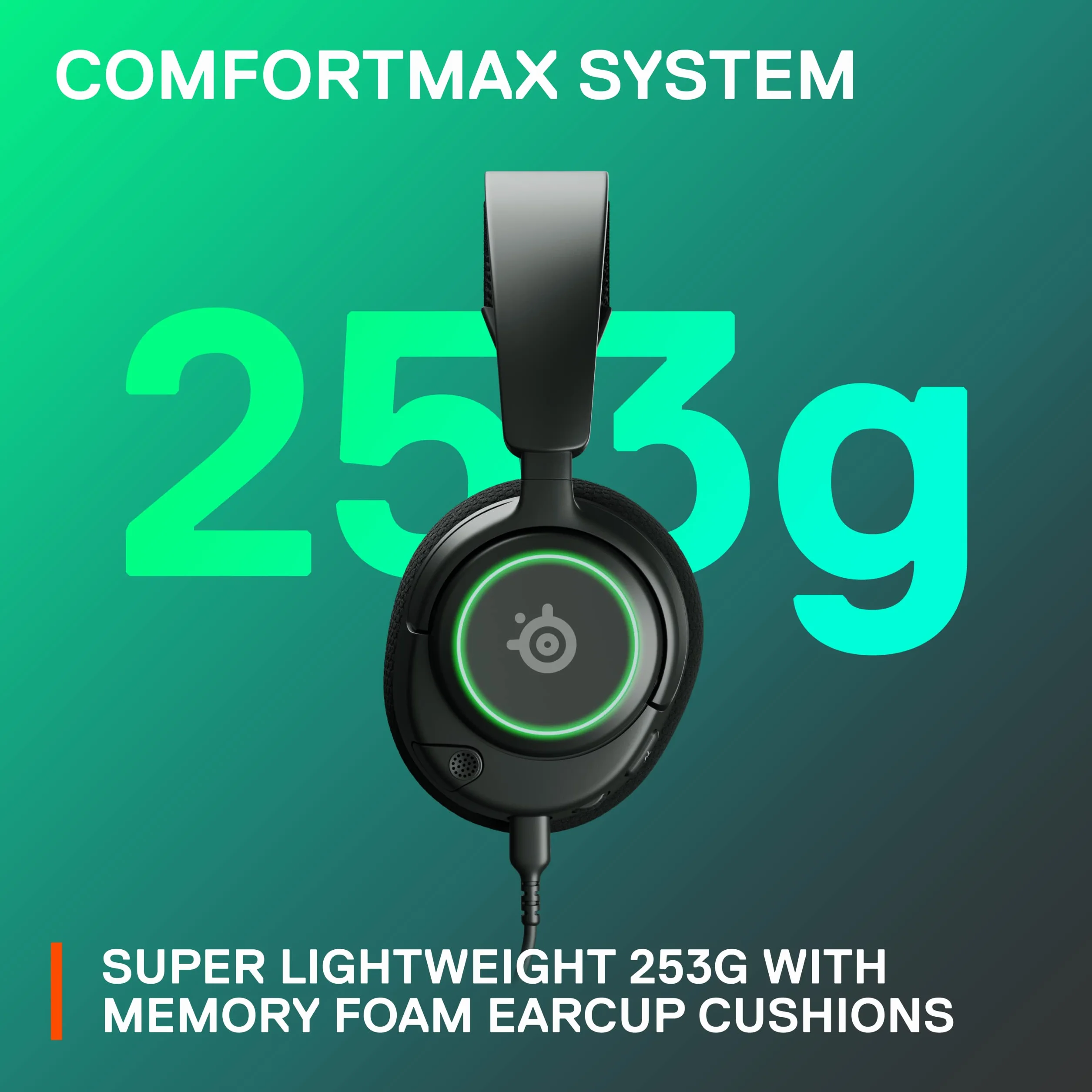 SteelSeries Arctis Nova 3 Zestaw słuchawkowy do gier wieloplatformowy - Signature Arctis Sound, ClearCast Gen 2, PC, PS5/PS4, Xbox Series X|S