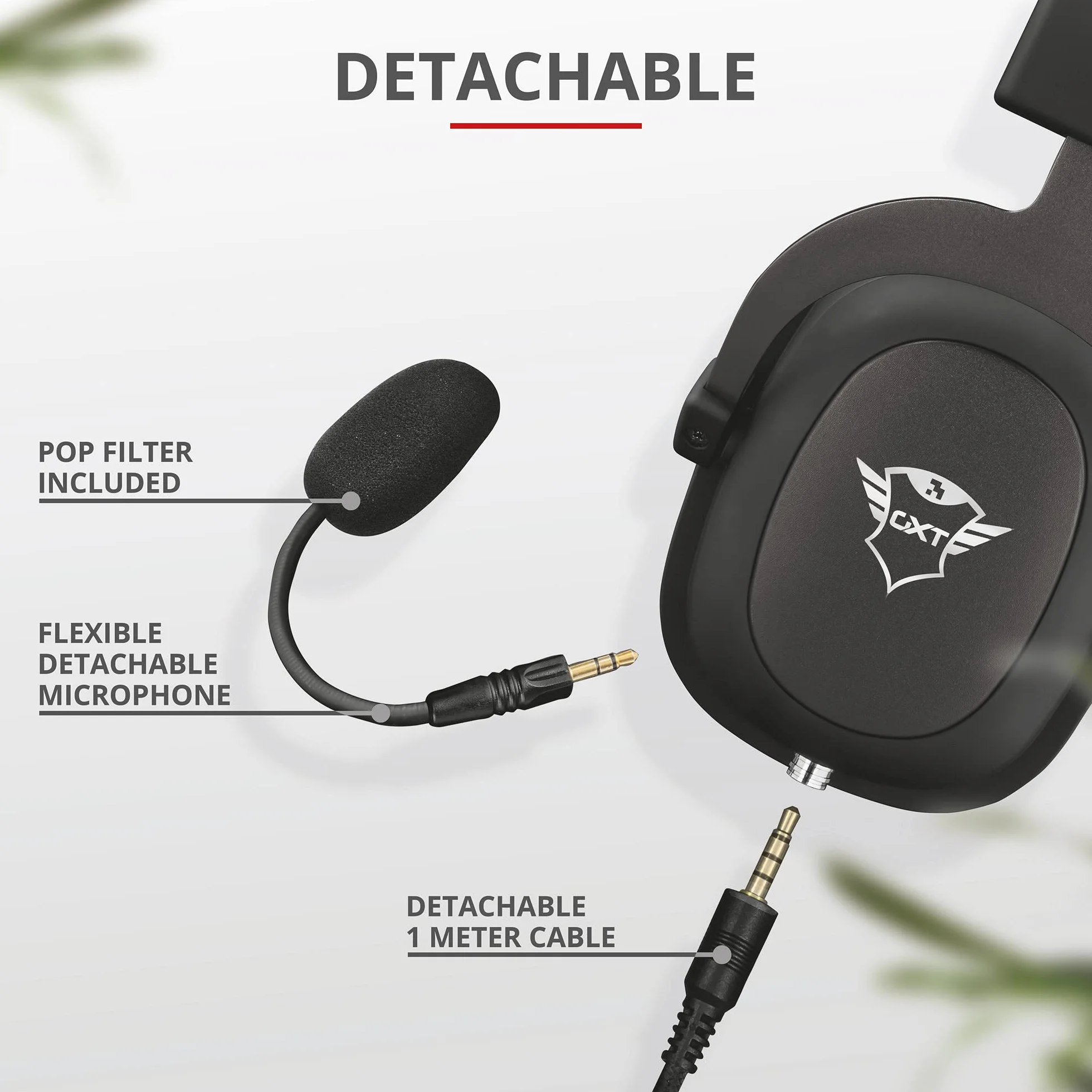 Trust Gaming Headset GXT 414 mit Mikrofon für PS4, PS5, PC, Nintendo Switch, Xbox Series X, Xbox One - Zamak Kabelgebundene Gaming-Kopfhörer mit Einstellbarer Kopfbügel - Schwarz