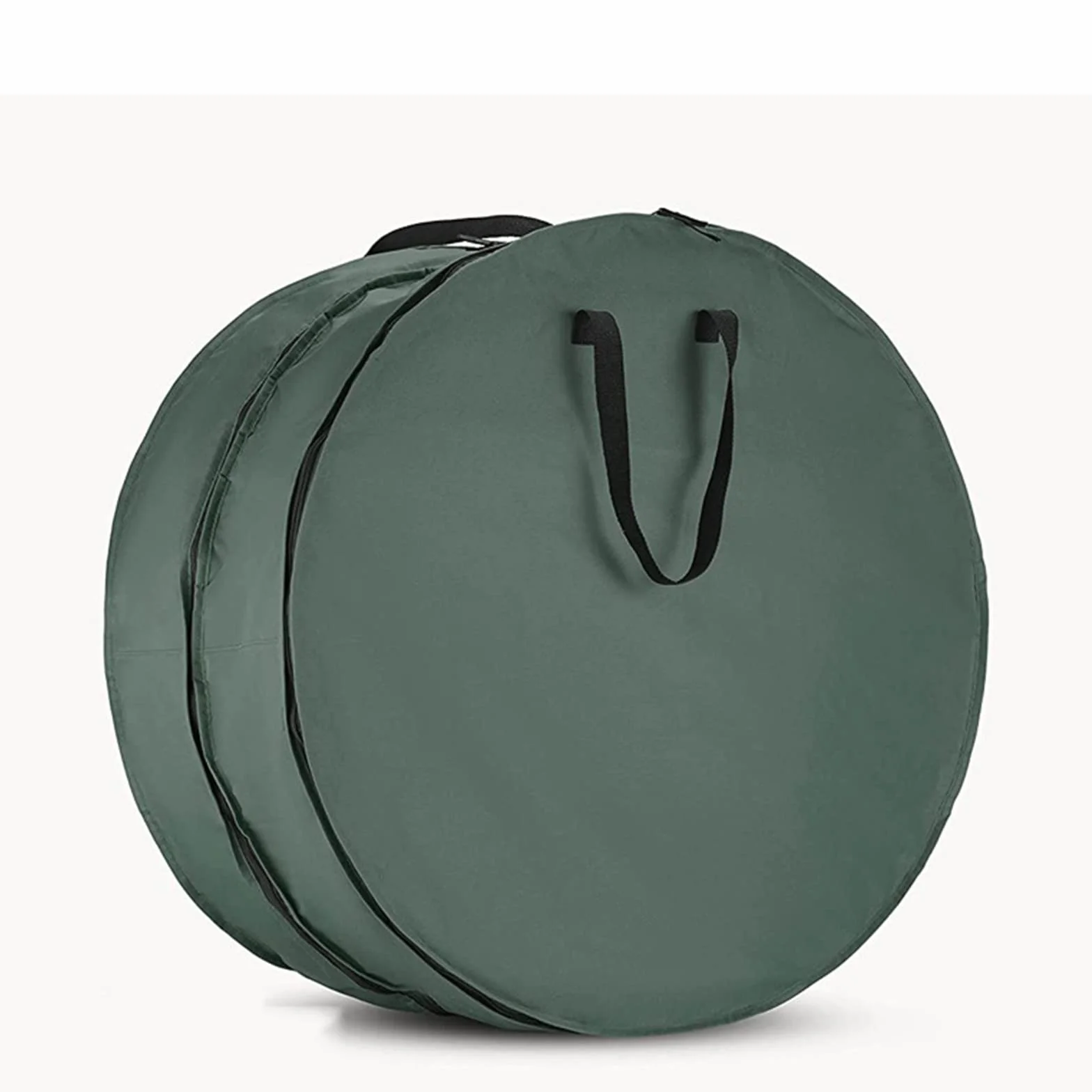 Torba do przechowywania wieńców, 61 cm, 1-pak pojemnik do przechowywania wieńców bożonarodzeniowych, czerwony, wodoodporny plastikowy materiał, uchwyt na wieniec, pomieści 61 cm wieńce do całorocznego