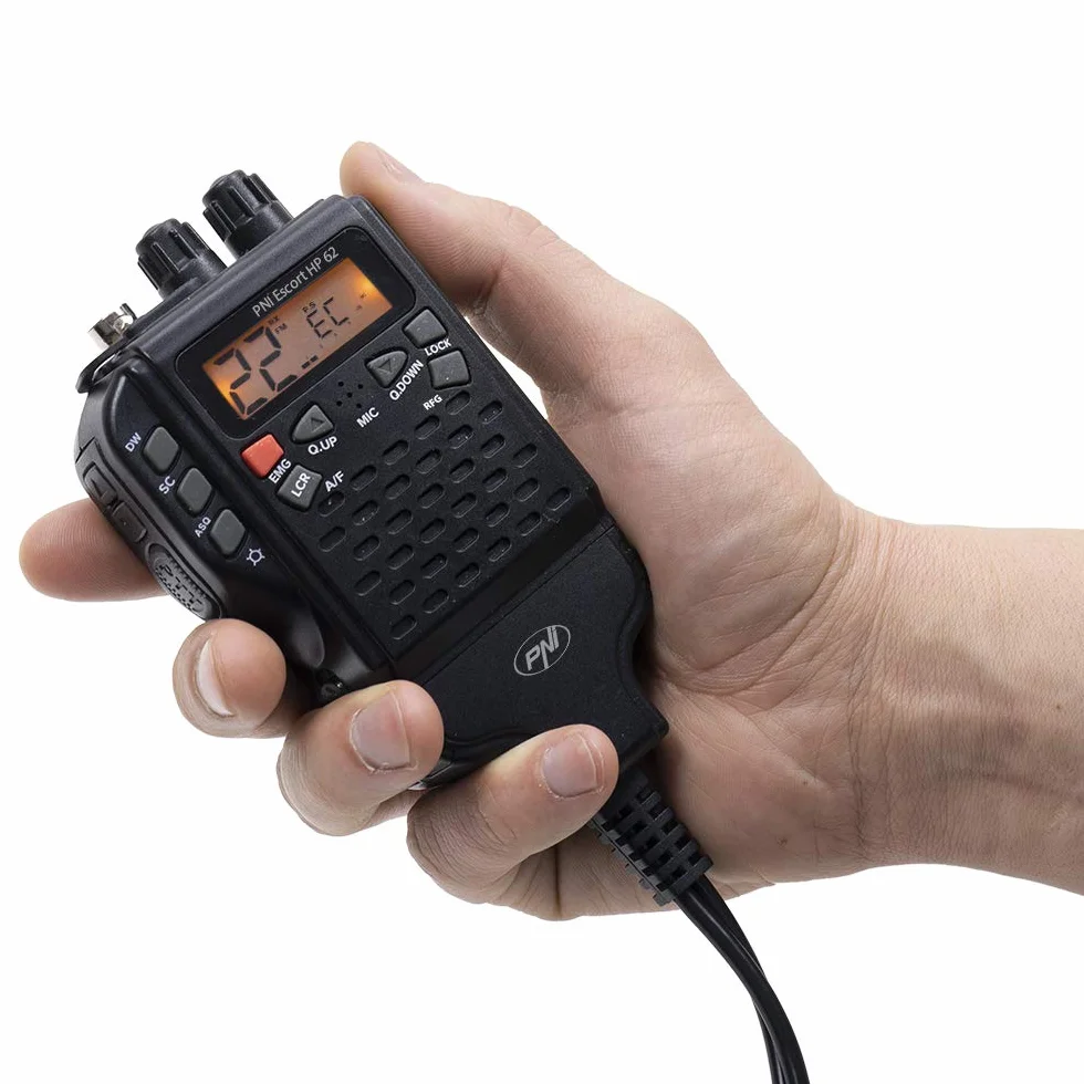PNI Pakiet radio CB Escort HP 62 i antena Extra 48 z magnesem, ASQ, wzmocnienie HF