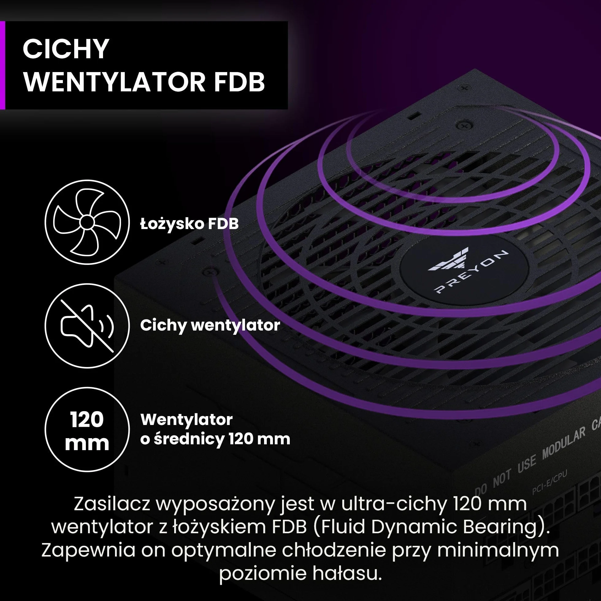 PREYON Eagle Power Gaming 750–1000 W zasilacz sieciowy 80+ złoty – modułowy, cichy, kompaktowy, dla graczy i kreatywnych, obsługa GPU 600 W, japońskie kondensatory, wysoka wydajność, design premium