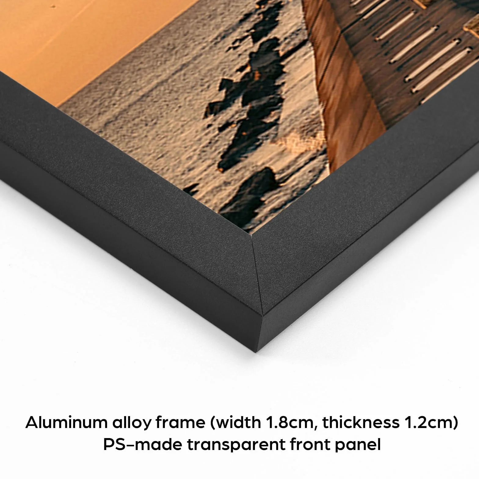 EYMPEU Czarna aluminiowa ramka A1 (59,4 x 84,1 cm) – na ścianę