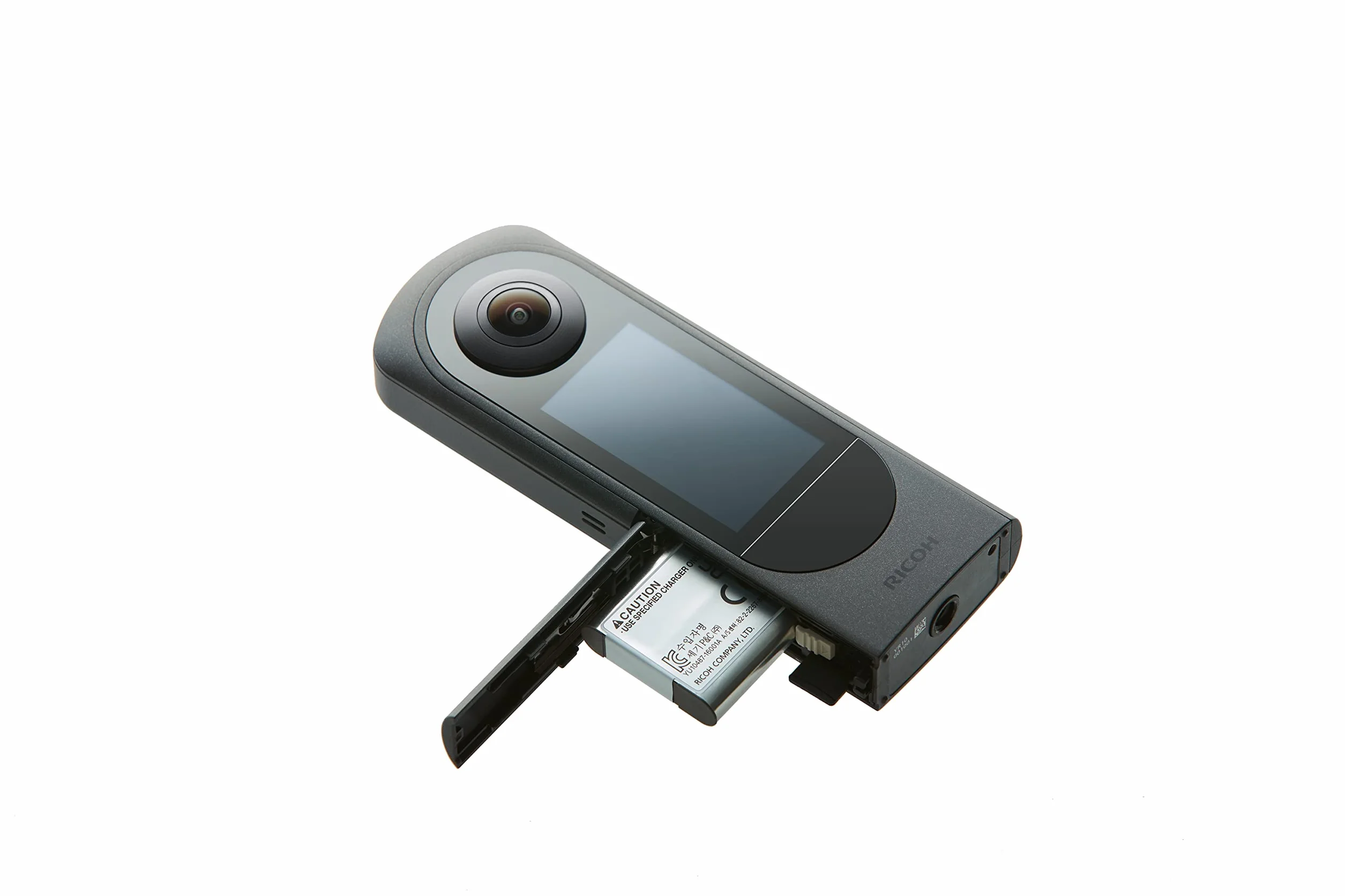 Ricoh Kamera 360 Stopni THETA X 2023, Obraz w Rozdzielczości ok. 60M, 5,7K 360, Ekran Dotykowy, Wymienna Bateria, Zewnętrzna Karta Pamięci