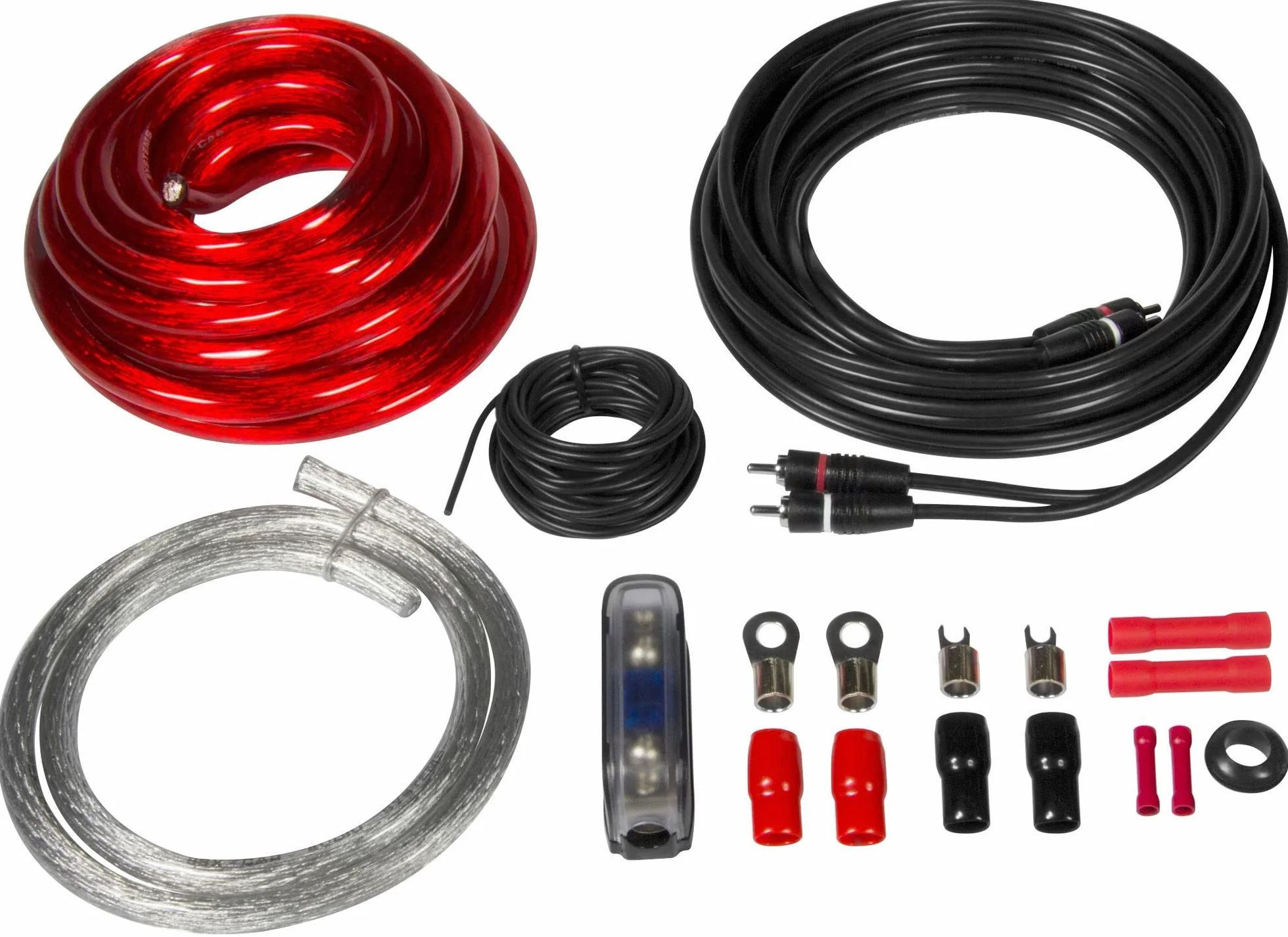 ESX HZ20WK - zestaw kabli 20 mm² z kablem cinch o długości 5 m i bezpiecznikiem Mini-ANL