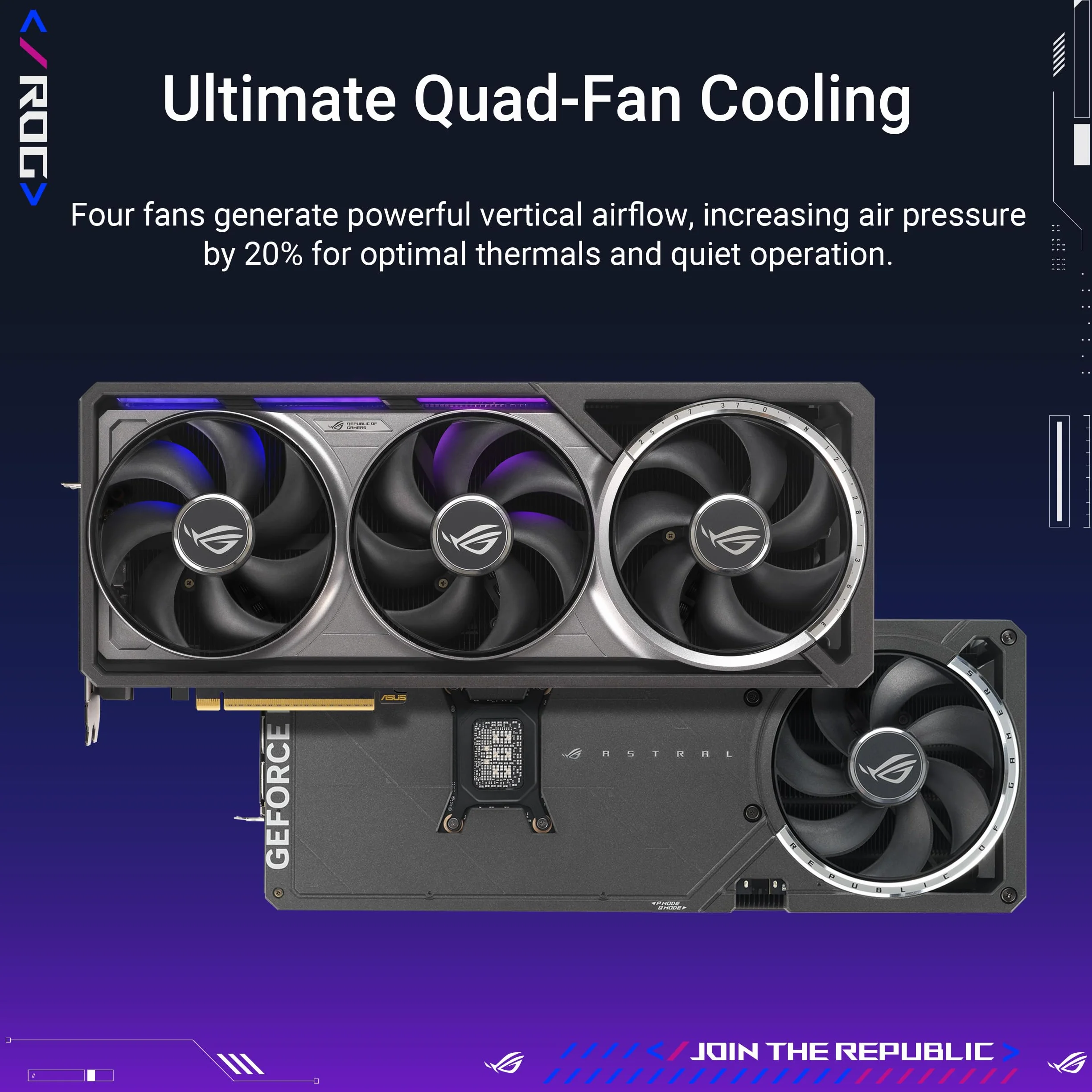 ASUS ROG Astral GeForce RTX 5080 16 GB GDDR7 OC Edition karta graficzna dla graczy (Nvidia GeForce RTX5080, cztery wentylatory, PCIe 5.0, 2X HDMI 2.1b, 3X DisplayPort 2.1a,