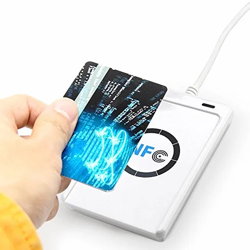 NFC ACR122U bezprzewodowy inteligentny czytnik/pisarz RFID, SDK, 5 x karta IC