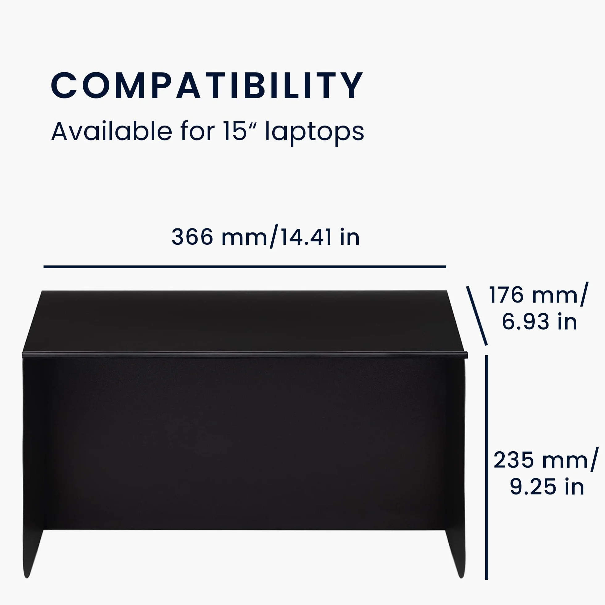 Kwmobile Osłona przeciwsłoneczna - ochrona ekranu komputera i wizjera laptopa - do laptopów 15 cali