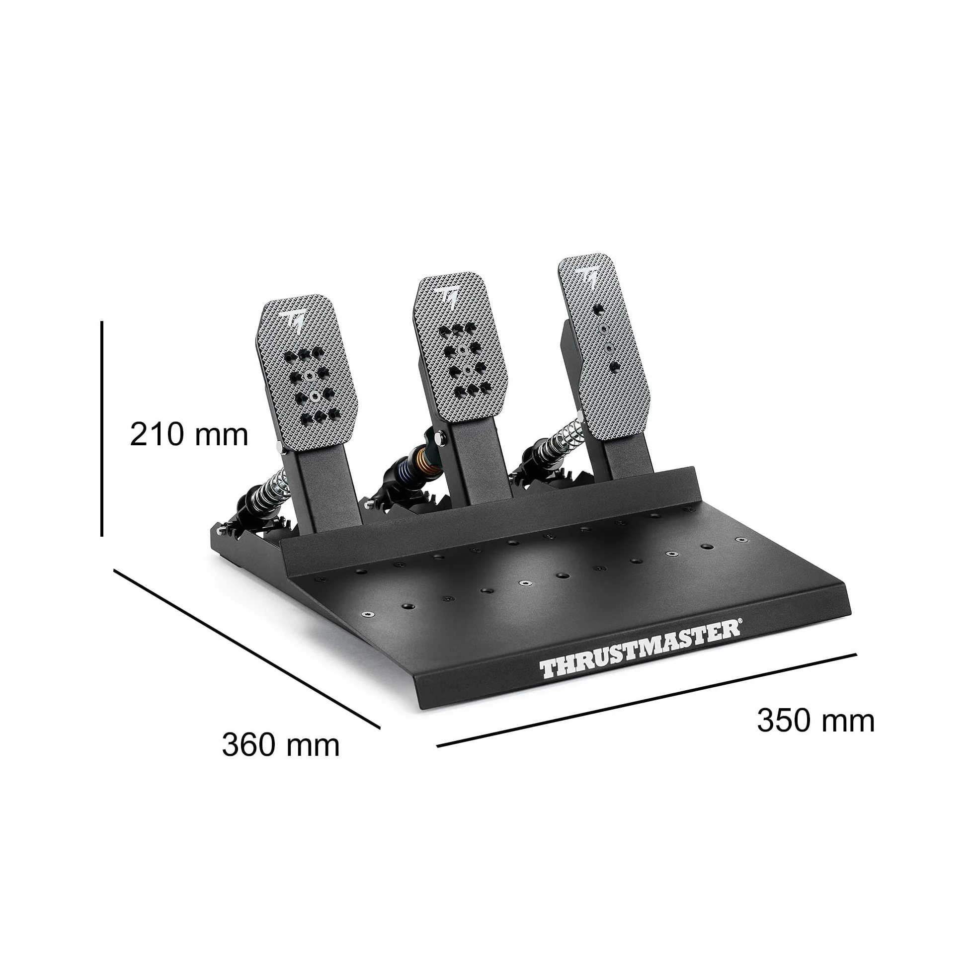 Thrustmaster Raceline Pedals III LC — Zestaw 3 Pedałów do Symulacji Wyścigowych z Pedałem Hamulca Wyposażonym w Czujnik Load Cell (100 kg) — do PS5, PS4, Xbox Series, Xbox One, PC