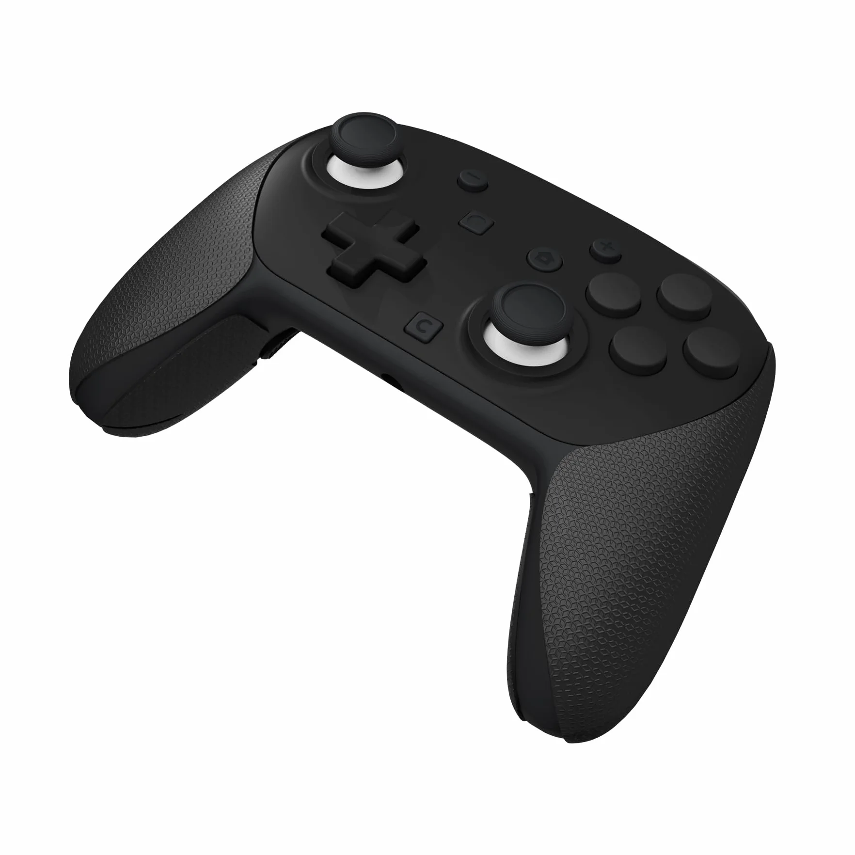 PlayVital Grip Sticker do Switch 2 Pro z Tylne Przyciski,Miękkie Gumowe Podkładki Uchwyty do Switch 2 Pro Kontrolera Skin,Naklejki Antypoślizgowe-Czarny