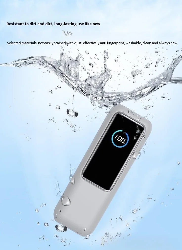 FTRONGRT Etui kompatybilne z Anker Zolo 25000 mAH 165 W, bank mocy, pyłoszczelny, odporny na upadek, silikonowe, etui ochronne, kompatybilne z Anker Zolo 25000 mAH 165 W, Power Bank, kolor czarny