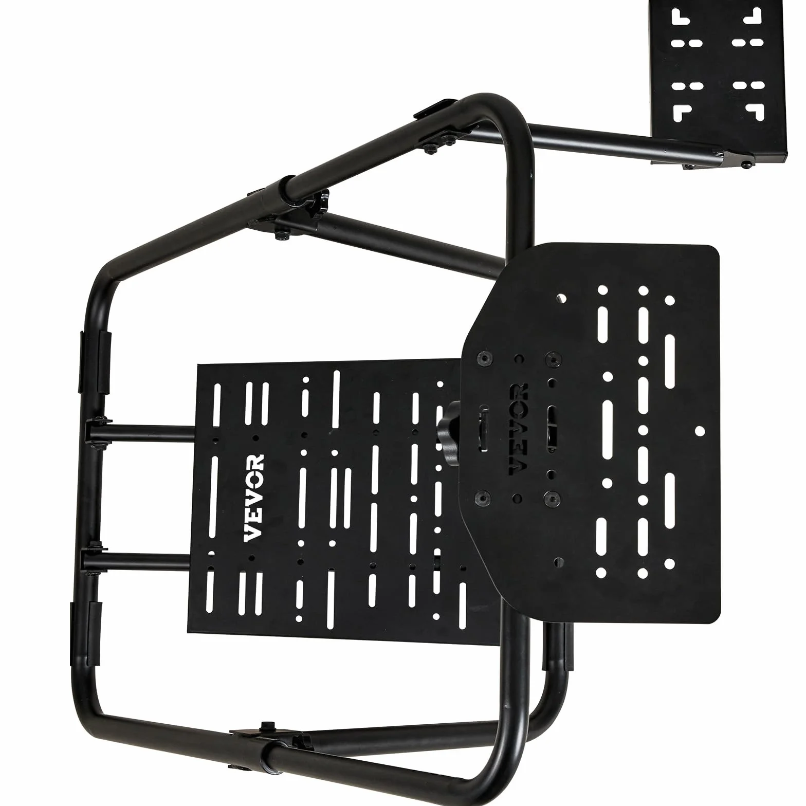 VEVOR Składany stojak na kierownicę wyścigową, uniwersalna podstawa z regulacją wysokości, kompatybilna z Logitech & Thrustmaster Racing Wheel and , wytrzymała rama Standard GT/Formuła Siedzenie