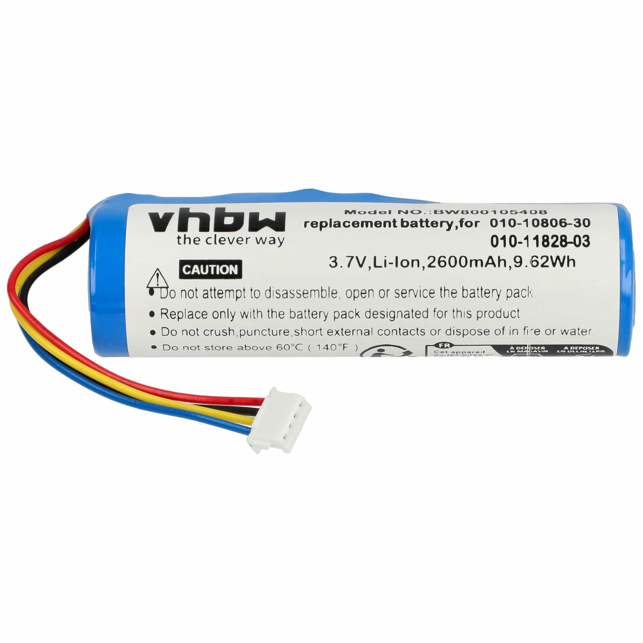 vhbw 2600 mAh (3,7 V) bateria do GPS Garmin Alpha, Alpha 100, DC50, DC50 obroża do śledzenia psów, TT10, TT10 urządzenie dla psów.