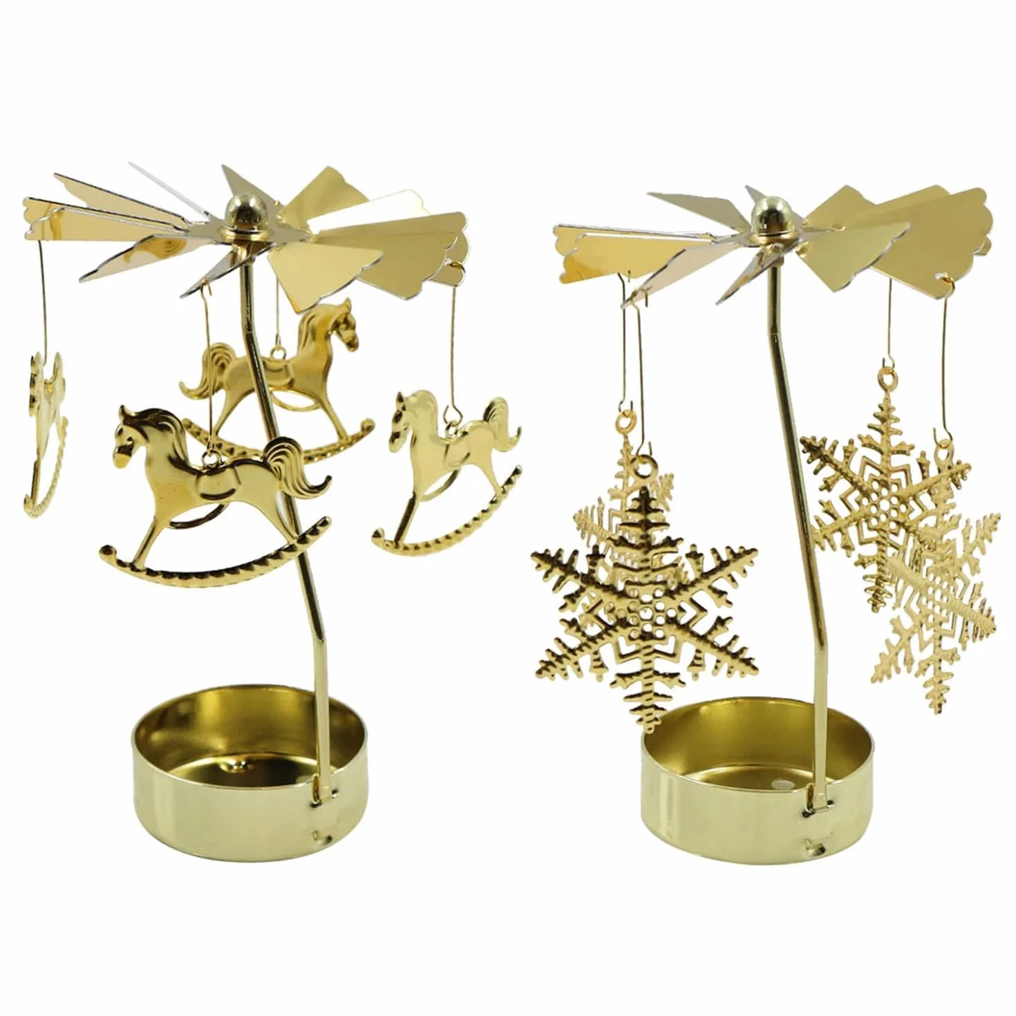 Świeczniki pływające świeczki typu tealight, 2 sztuki, obracające się na Halloween, Boże Narodzenie, urodziny, wesele, dekoracja, świece typu tealight (średnica) 4,6 cm