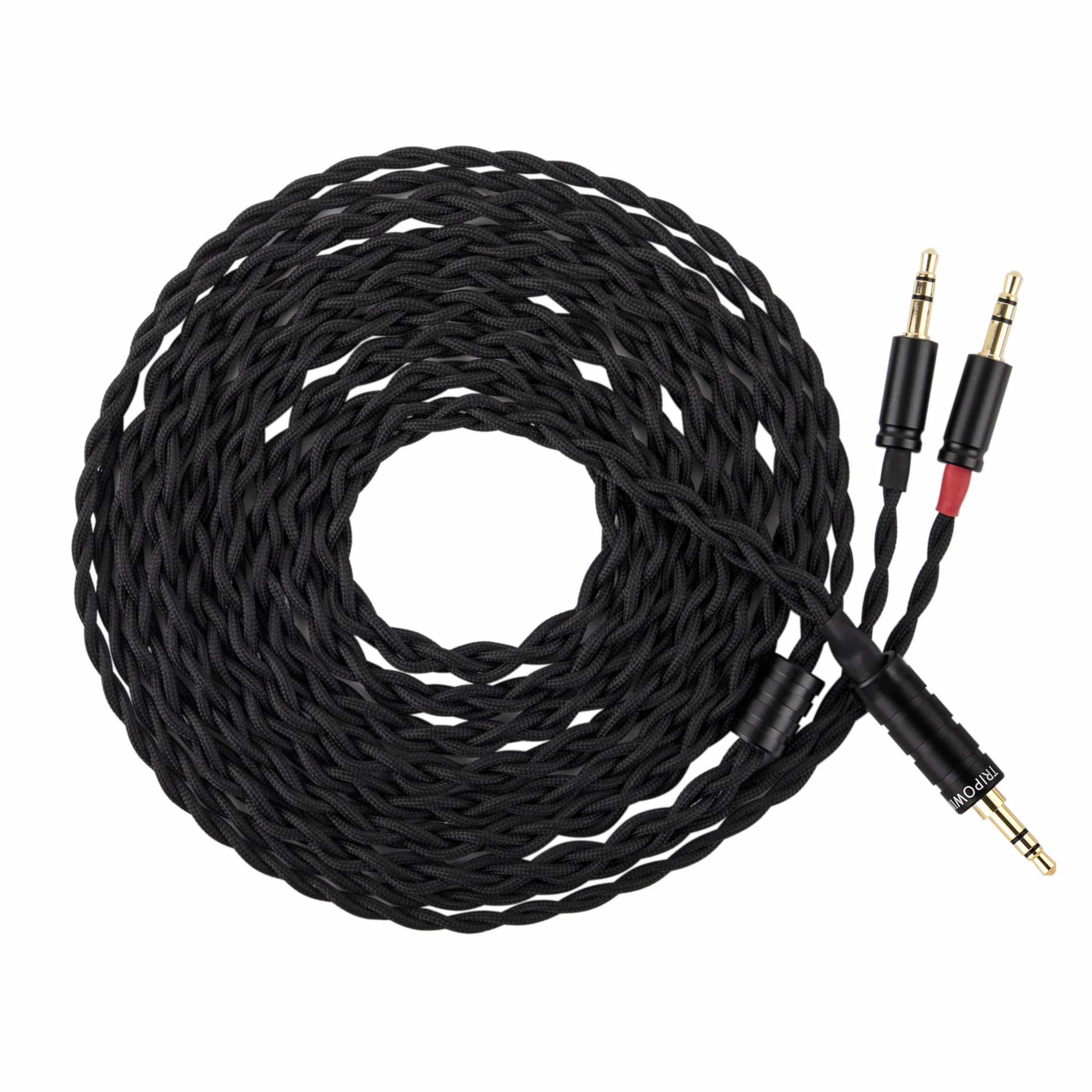 Linsoul Tripowin Nova Kabel do słuchawek do monitora, przewód do słuchawek nausznych, 4-żyłowy, srebrna folia/hybrydowy kabel OCC, 2 m, podwójny kabel 3,5 mm do 4,4 mm/3,5/XLR, dla audiofilów (3,5 mm