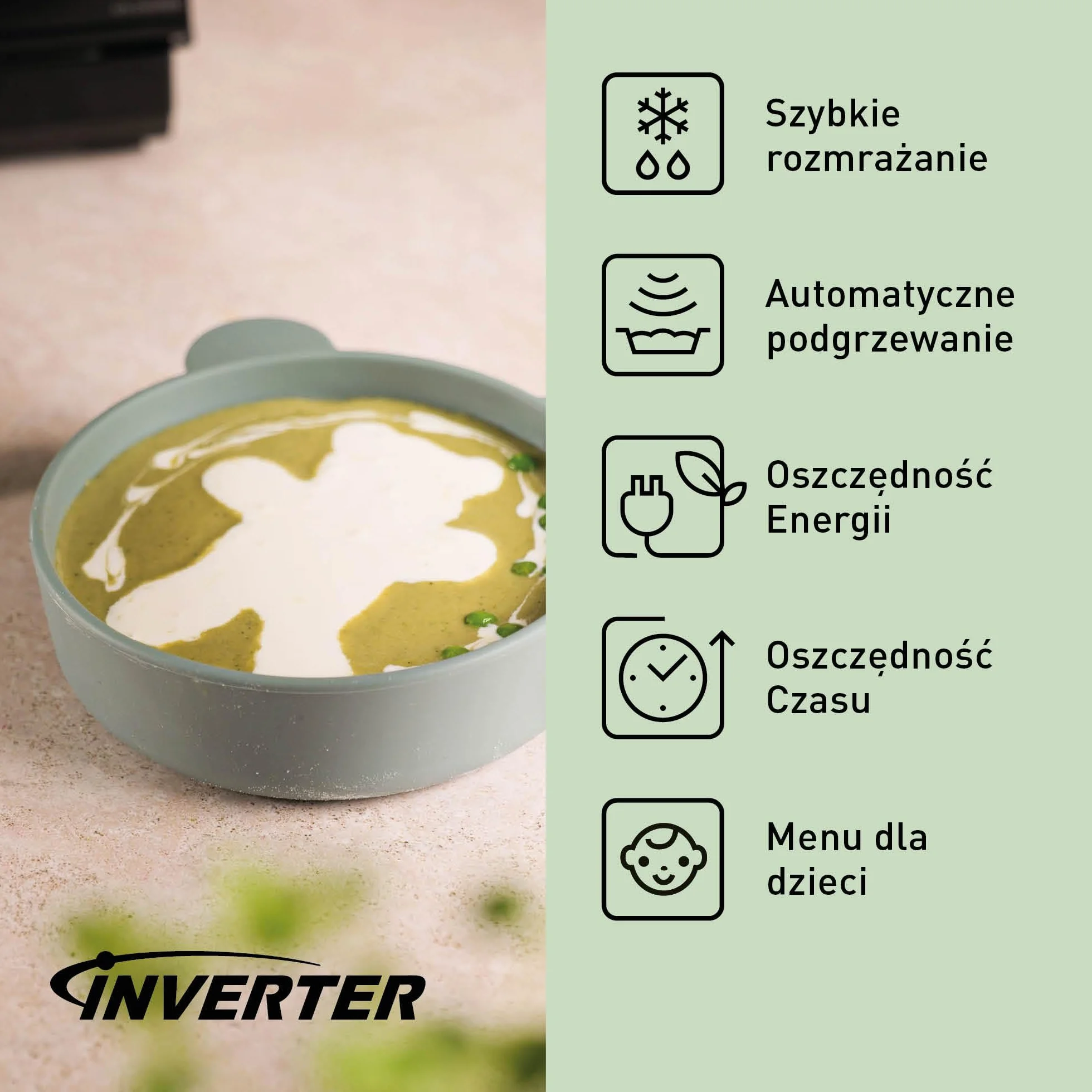 Panasonic NN-DS59N parowa kuchenka wielofunkcyjna 4w1 (technologia inwerterowa, 27l, para o mocy 1100W, grill kwarcowy 1350W, funkcja piekarnika), srebrna