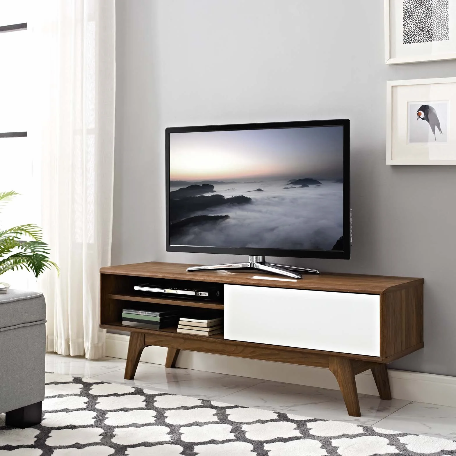 Modway Envision Mid-Century nowoczesny 112 cm stojak na telewizor