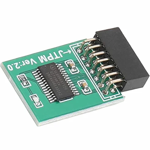 Dla Modułu MSI TPM 2.0 Silne Szyfrowanie 14-pinowy Interfejs LPC Płyta Modułu TPM na PC Win11 Zielony