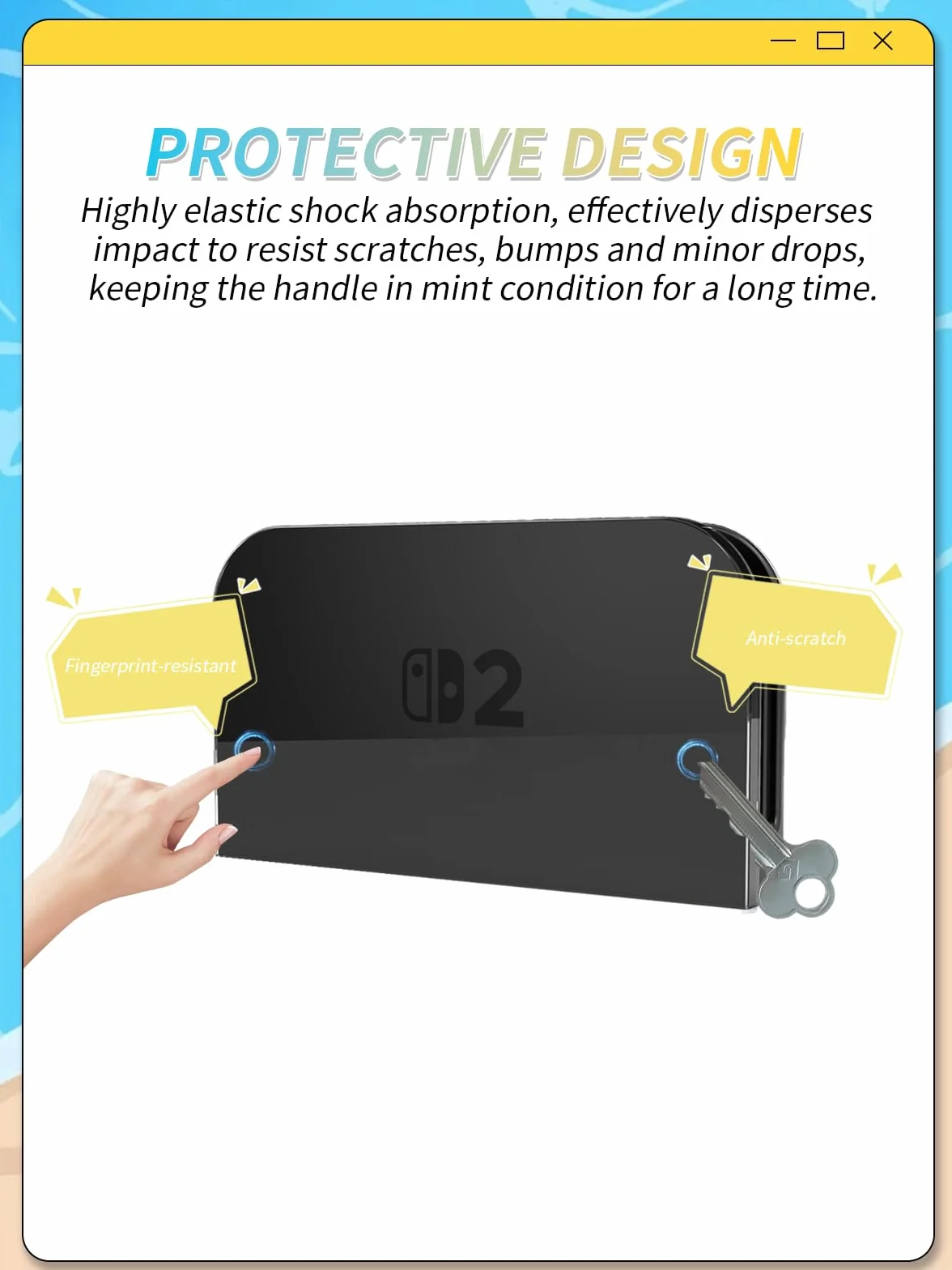 Etui ochronne do Nintendo Switch 2 Dock, yystao etui z materiału PC kompatybilne ze stacją dokującą Switch 2, odporne na uderzenia, pyłoszczelne i kompleksową ochronę, przezroczyste