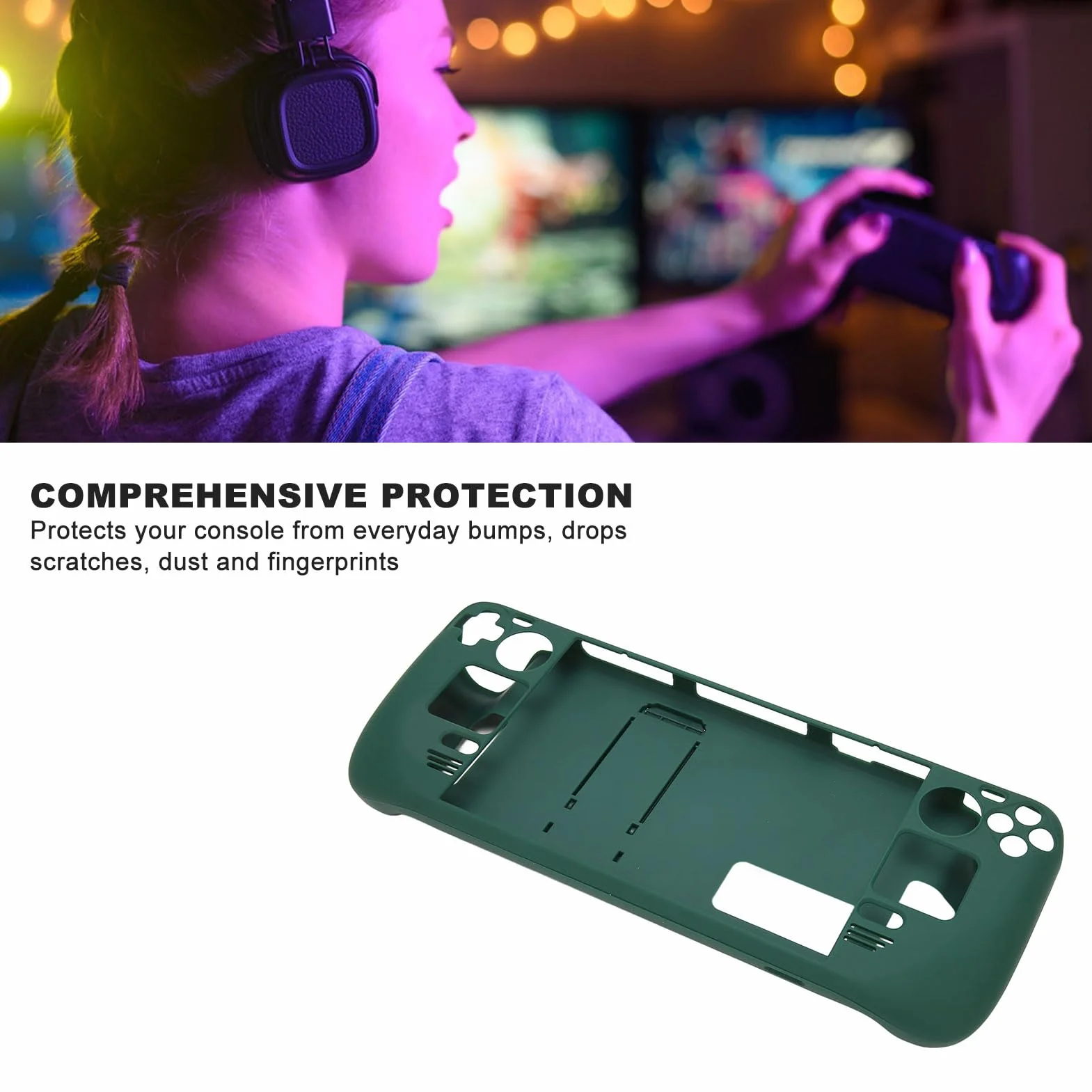 Etui Ochronne Kickstand do Steam Deck, Akcesoria Valve Steam Deck Chroniące Przed Uderzeniami, Upadkami, Zadrapaniami, Kurzem i Odciskami Palców, Pełna Ochrona Bez Użycia Rąk