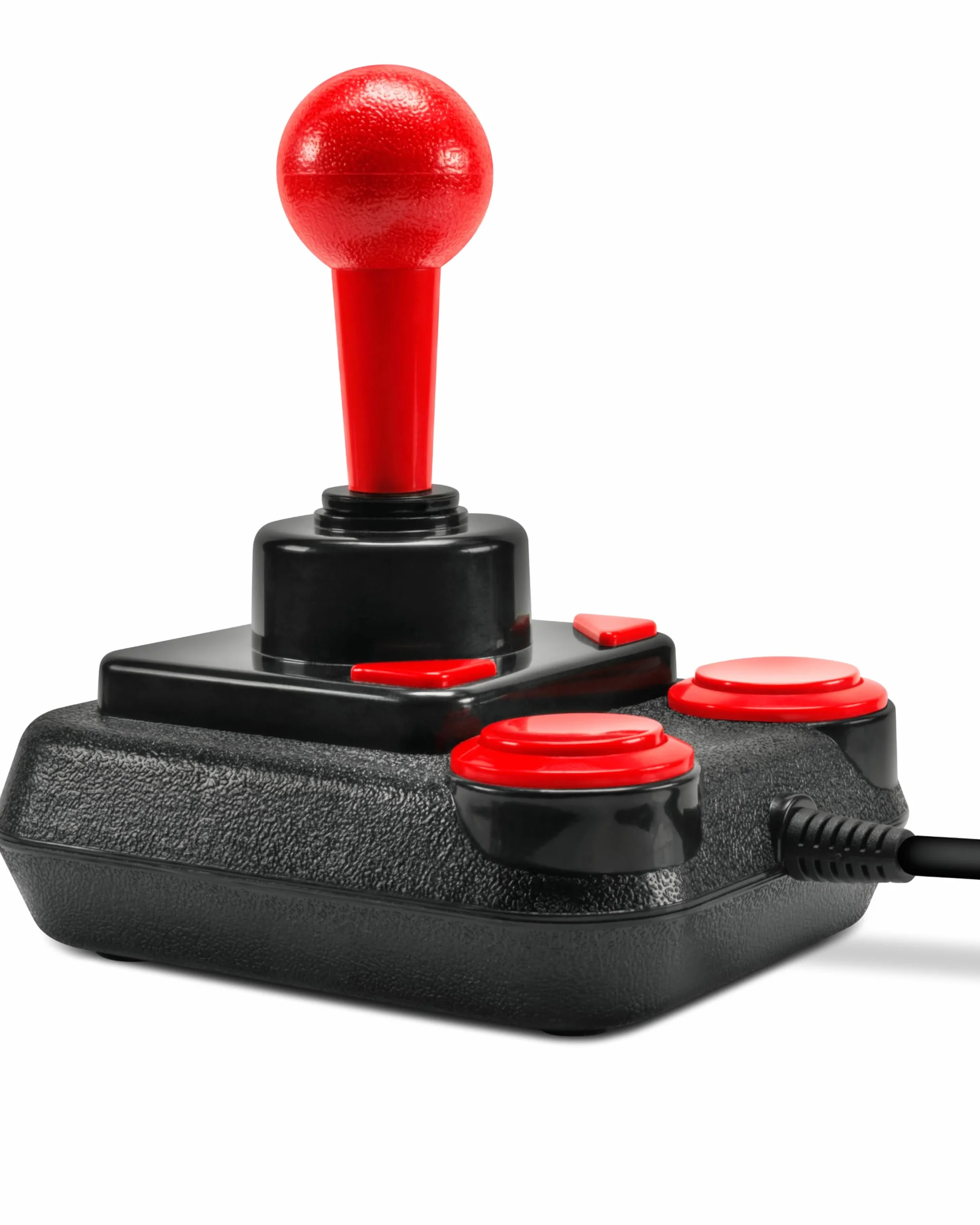 Joystick Speedlink COMPETITION PRO EXTRA USB – cyfrowy joystick do komputera PC z funkcją DirectInput i mikroprzełącznikiem, do gier arcade i retro, czarno-czerwony