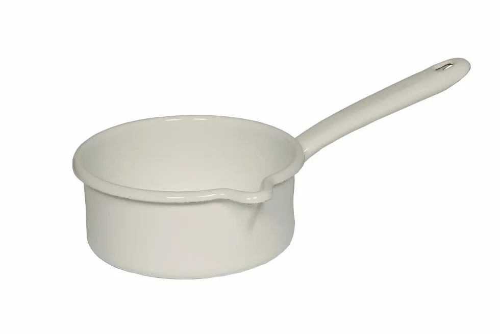 Riess rondel emaliowany 12 cm 0.5 l indukcja biały