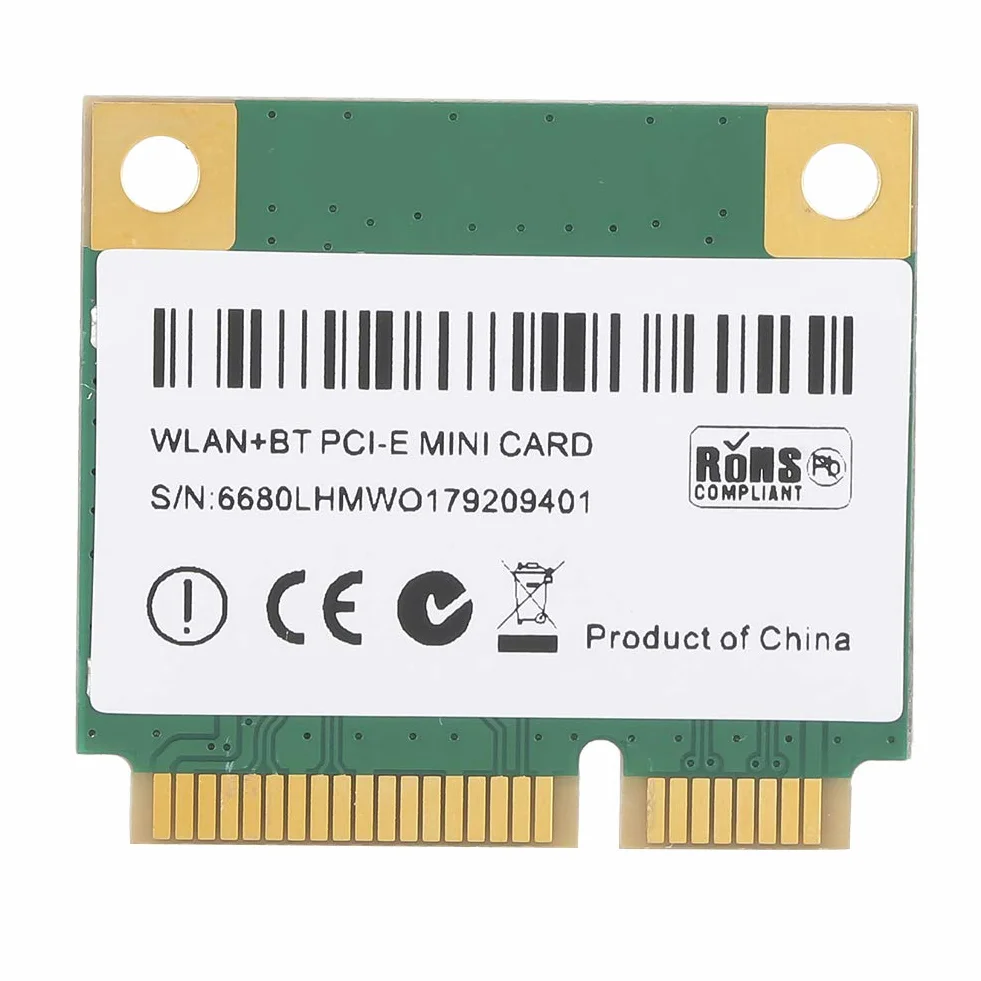 Fdit Sieciowa karta Bluetooth, dwuzakresowy bezprzewodowy adapter WiFi AC 7265, 2,4 G 300 Mb/s/5G 867 Mbps High Speed Bluetooth 4.2, 802.11a/b/g/n/AC PCI-E Half Mini Card