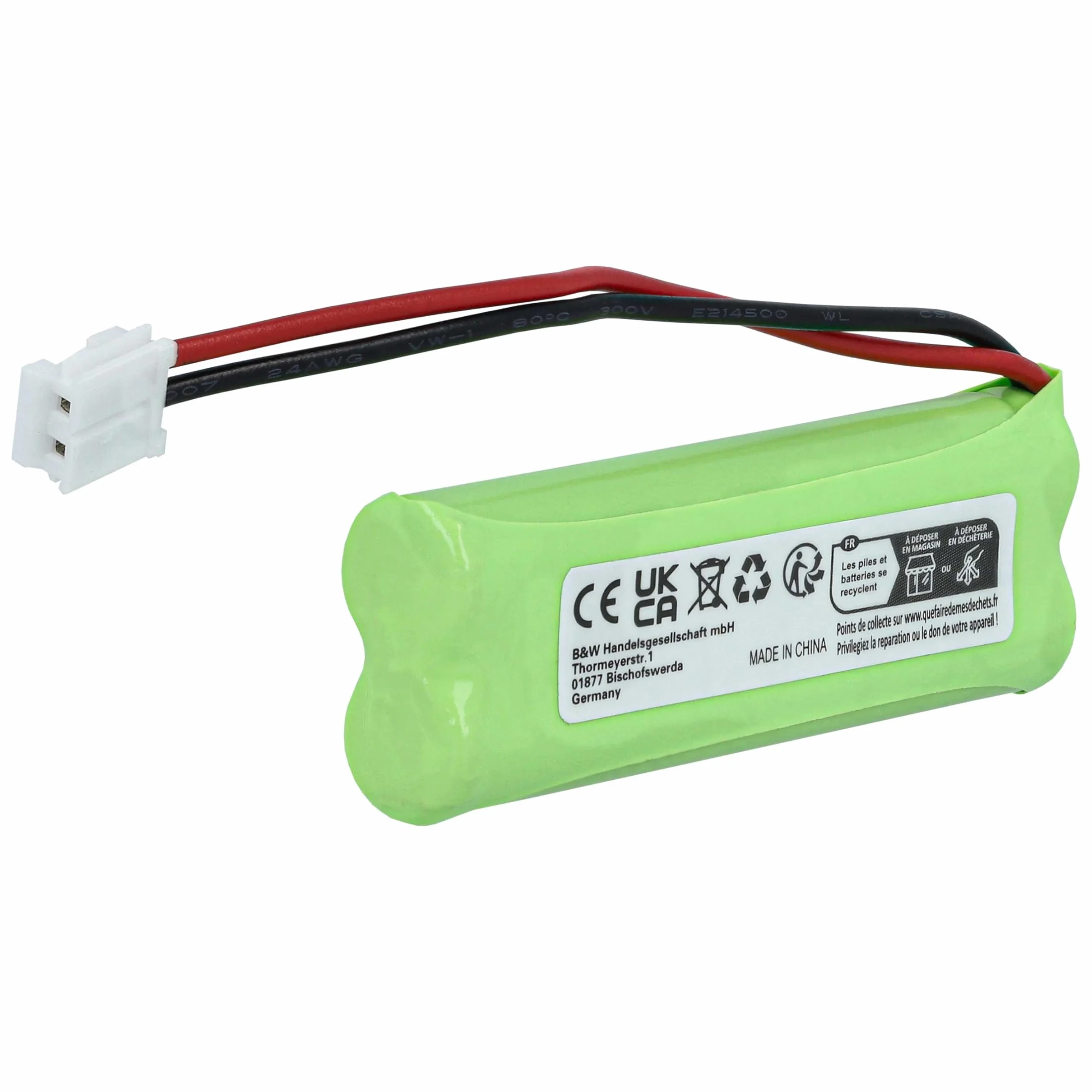 vhbw 3X NI-MH akumulator 500 mAh (2,4 V) do sieci stacjonarnej Medion MD82622, MD83001, MD83022, MD83091, MD83166, MD83274, MD83542 jak VT50AAAALH2BMJZ, GP10