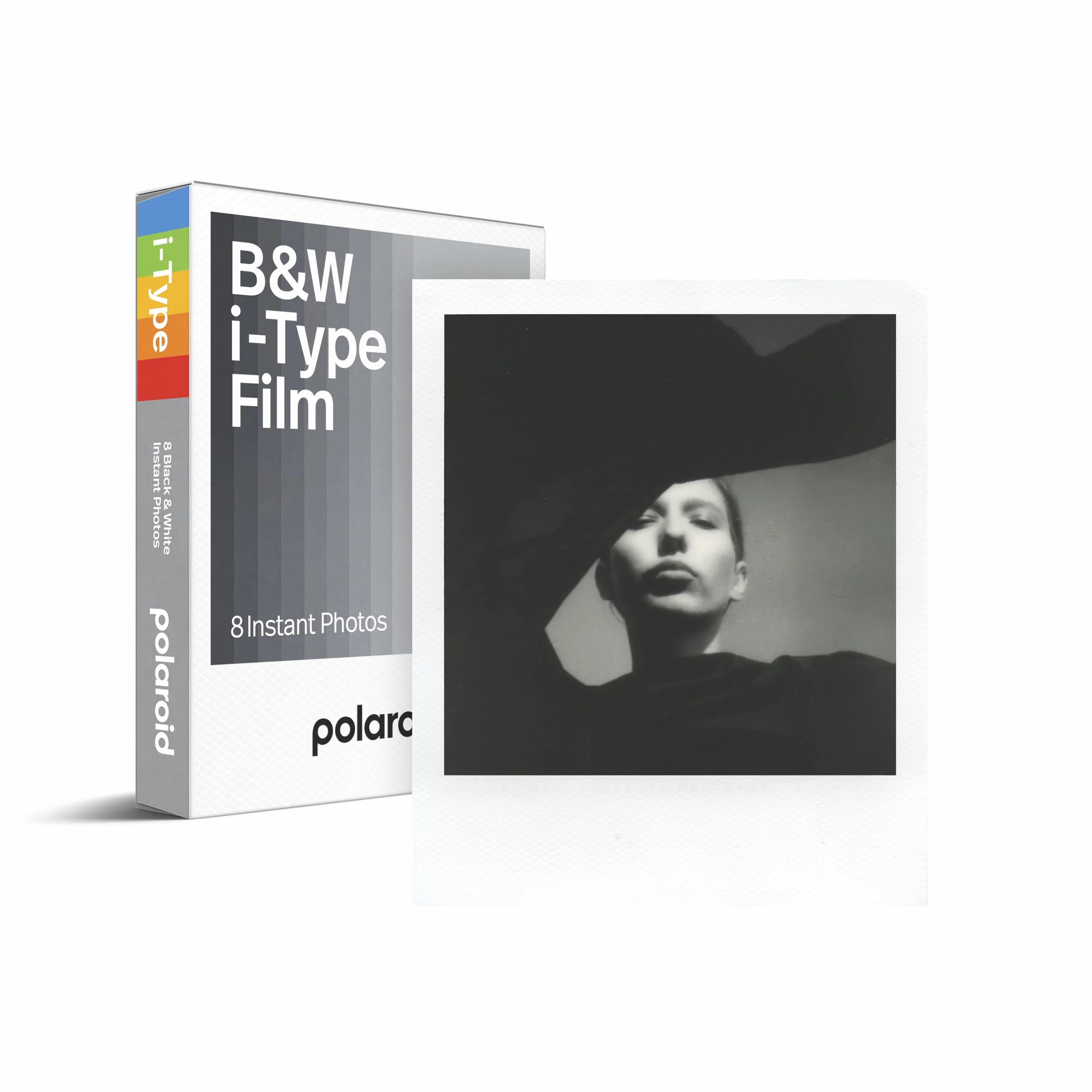Polaroid B&W I-Type 6001 Film Natychmiastowy, Czarnobiały, 108 x 88 mm