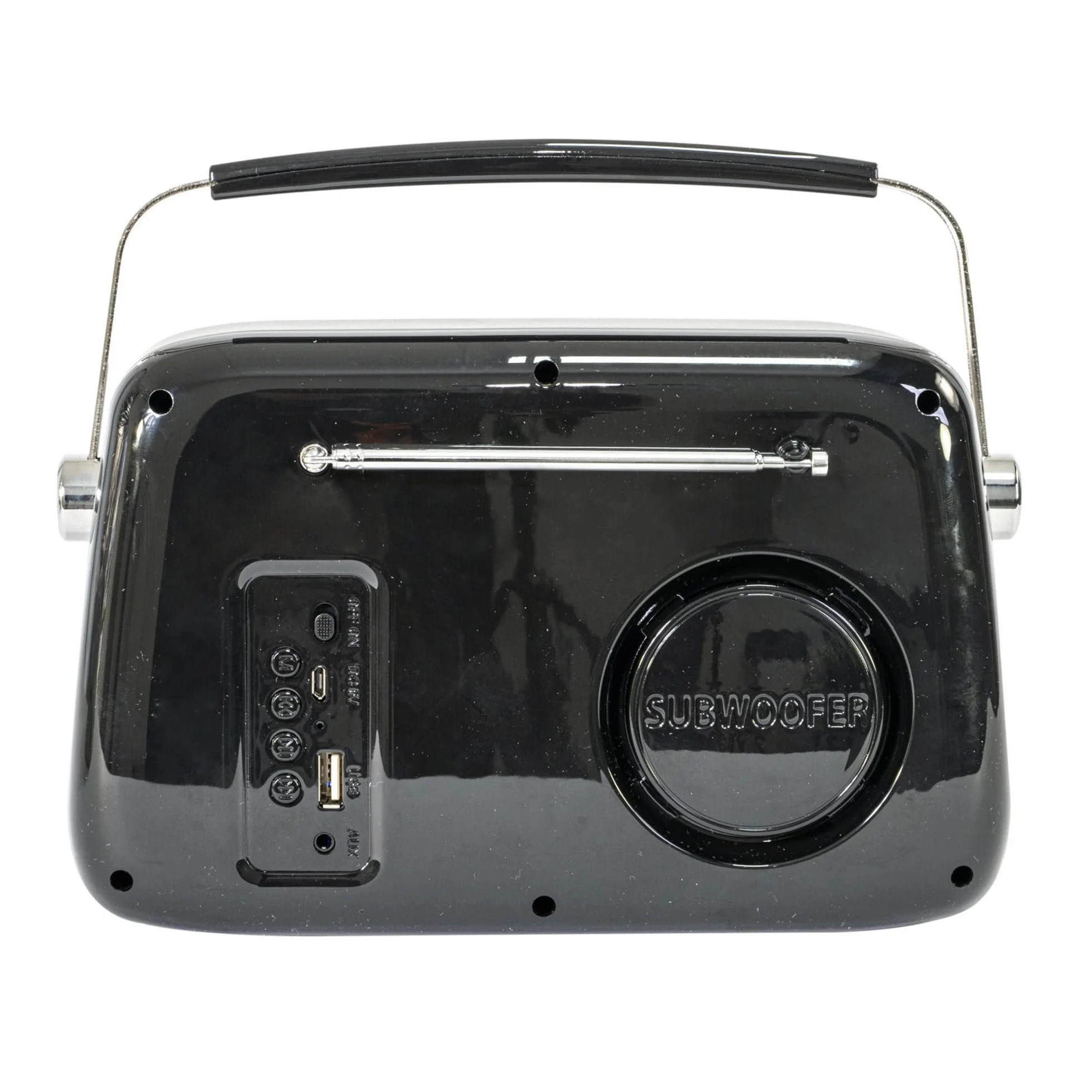 Madison - FREESOUND-VR40B - 30W Vintage Long Battery Radio z Bluetooth, USB i FM - Czarny