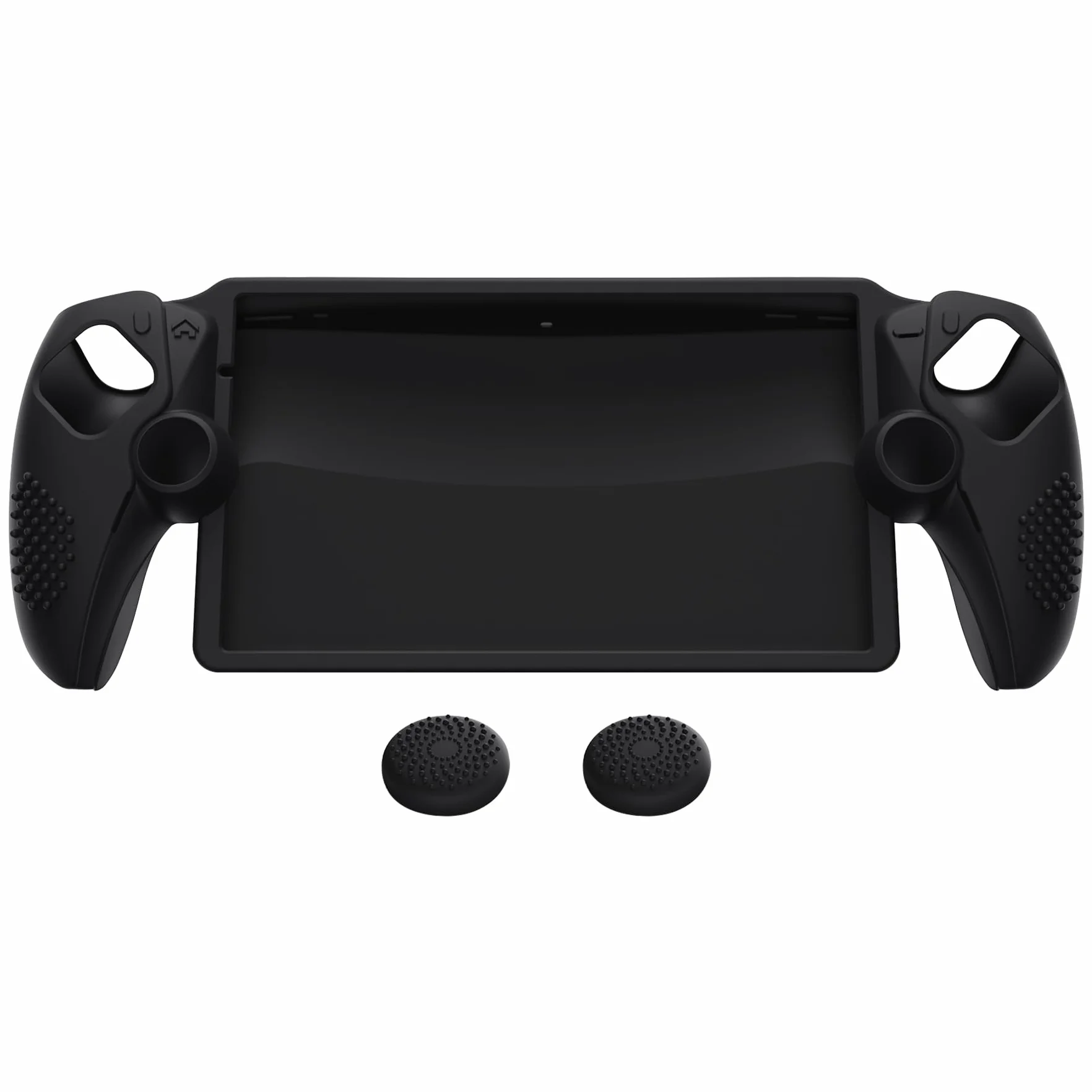 PlayVital Silikonowe Etui Ochronne do PS Portal z Thumbstick Grip Cover,Pokrowiec Console do PS Portal,Akcesoria do PS Portal-Czarny