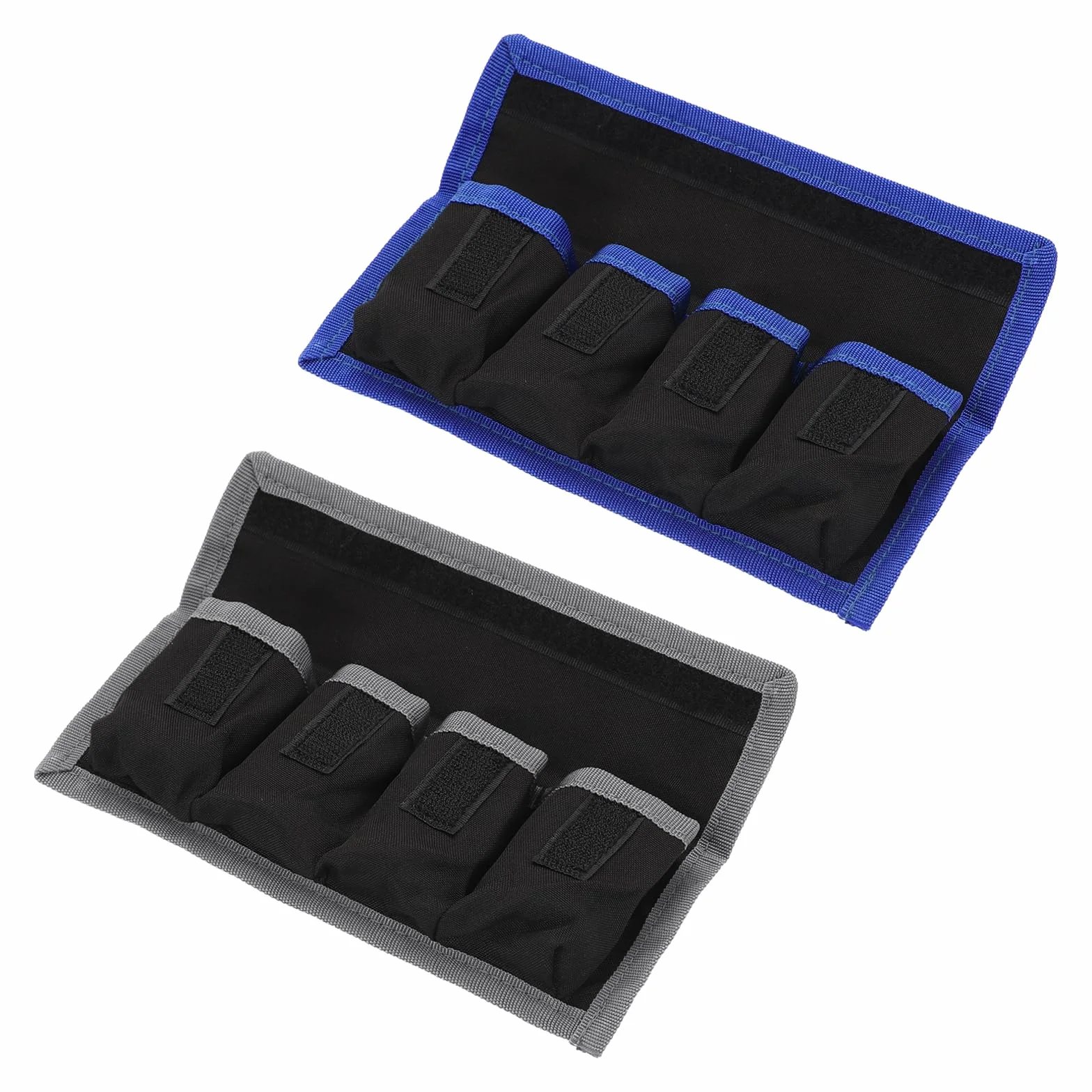 PATIKIL Etui na baterie do aparatu, nylonowe etui na baterie DSLR, torby na baterie AAA i LP-E6 LP-E8 NP-FW50 EN-EL14 EN-EL15, 21.6x9x2cm