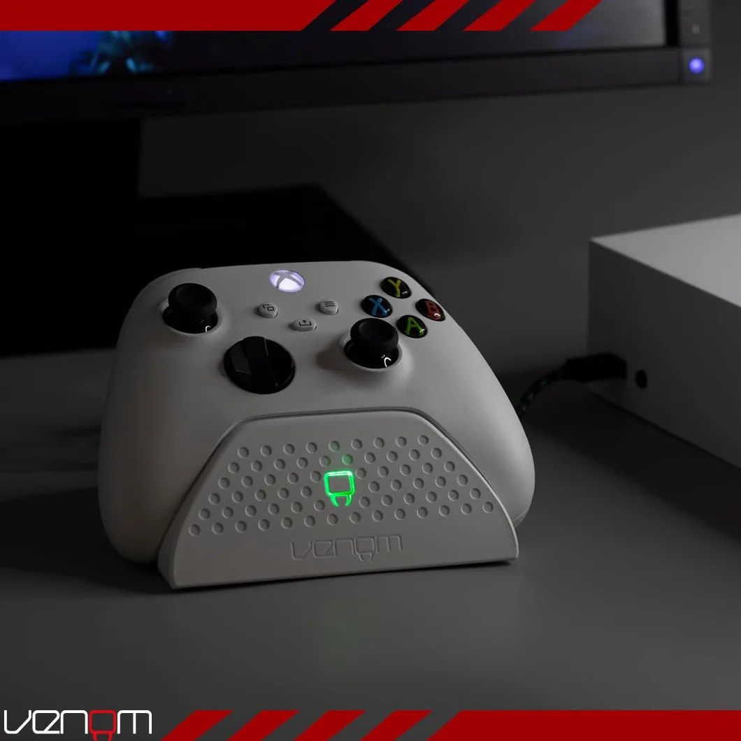 Venom Charging Dock with Rechargeable Battery Pack - White (Xbox Series X & S/Xbox One)
