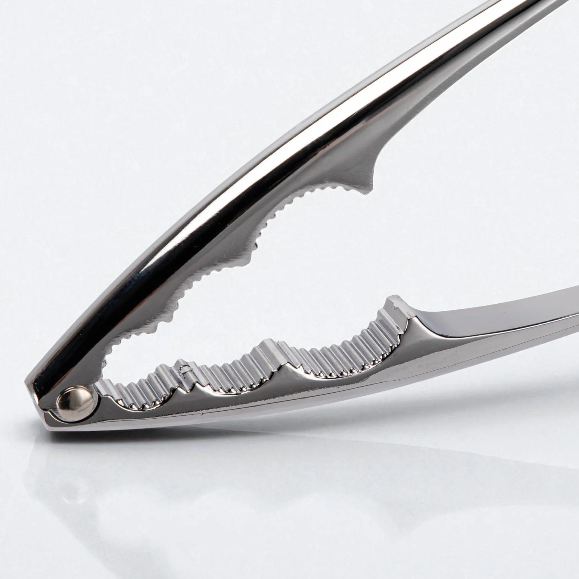 EliteHoff Dziadek do orzechów, metalowy otwieracz do orzechów włoskich, laskowych, dziadek do orzechów z ergonomicznym uchwytem, do wszystkich rodzajów orzechów, krabów, homarów, 17 cm, srebrny