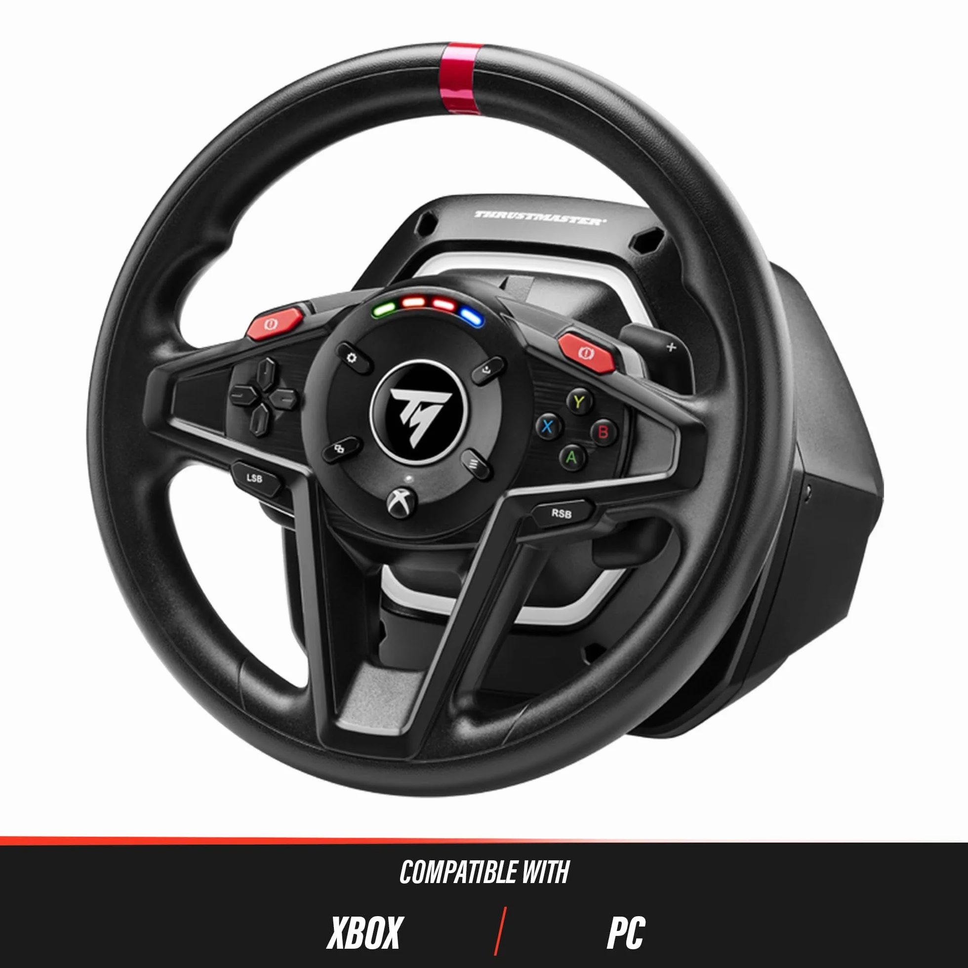Thrustmaster T128 kierownica wyścigowa z siłowym sprzężeniem zwrotnym i pedałami magnetycznymi Xbox Series X|S Xbox One PC