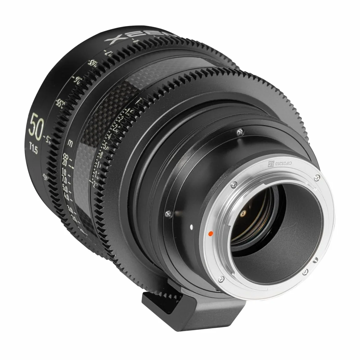 XEEN CF Cinema 50 mm T1,5 do Sony E pełnoklatkowy - profesjonalny obiektyw Cine, cylinder soczewkowy z włókna węglowego - bardzo kompaktowy, F1511101103, czarny