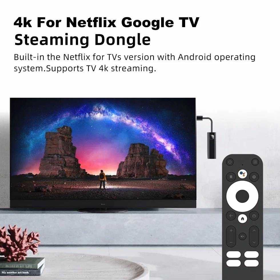 google chromecast Budowlany Chromecast 4K Streaming Stick Low Power Performance Obsługuje Najnowsze Sterowanie Głosem Systemu Operacyjnego