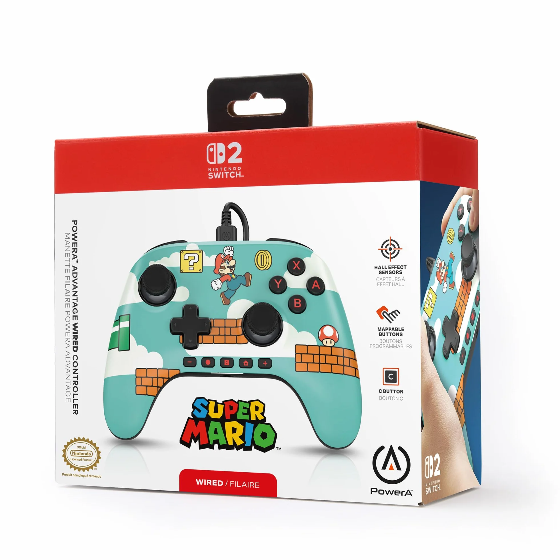 Advantage Wired Controller for Nintendo Switch 2 Mario Time