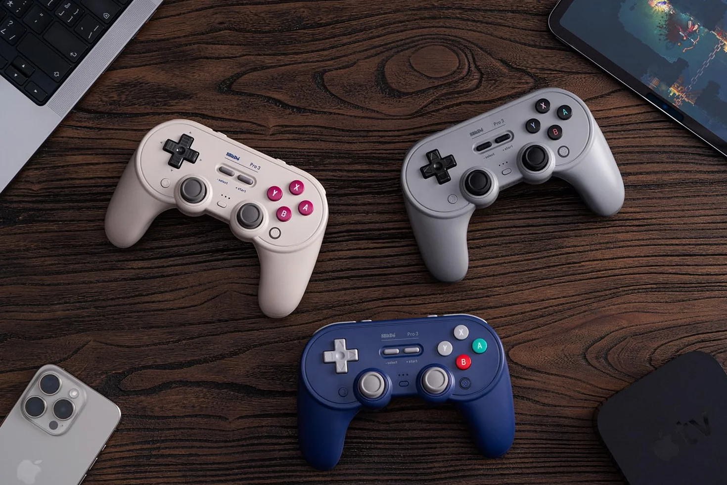 8BitDo Pro 3 Kontroler Bluetooth do Switch/Switch 2 – TMR Joysticki, wymienne przyciski ABXY, przyciski Pro Back, stacja ładująca, wyzwalacze Halla, do Windows, Apple, SteamOS, Android (G Classic)