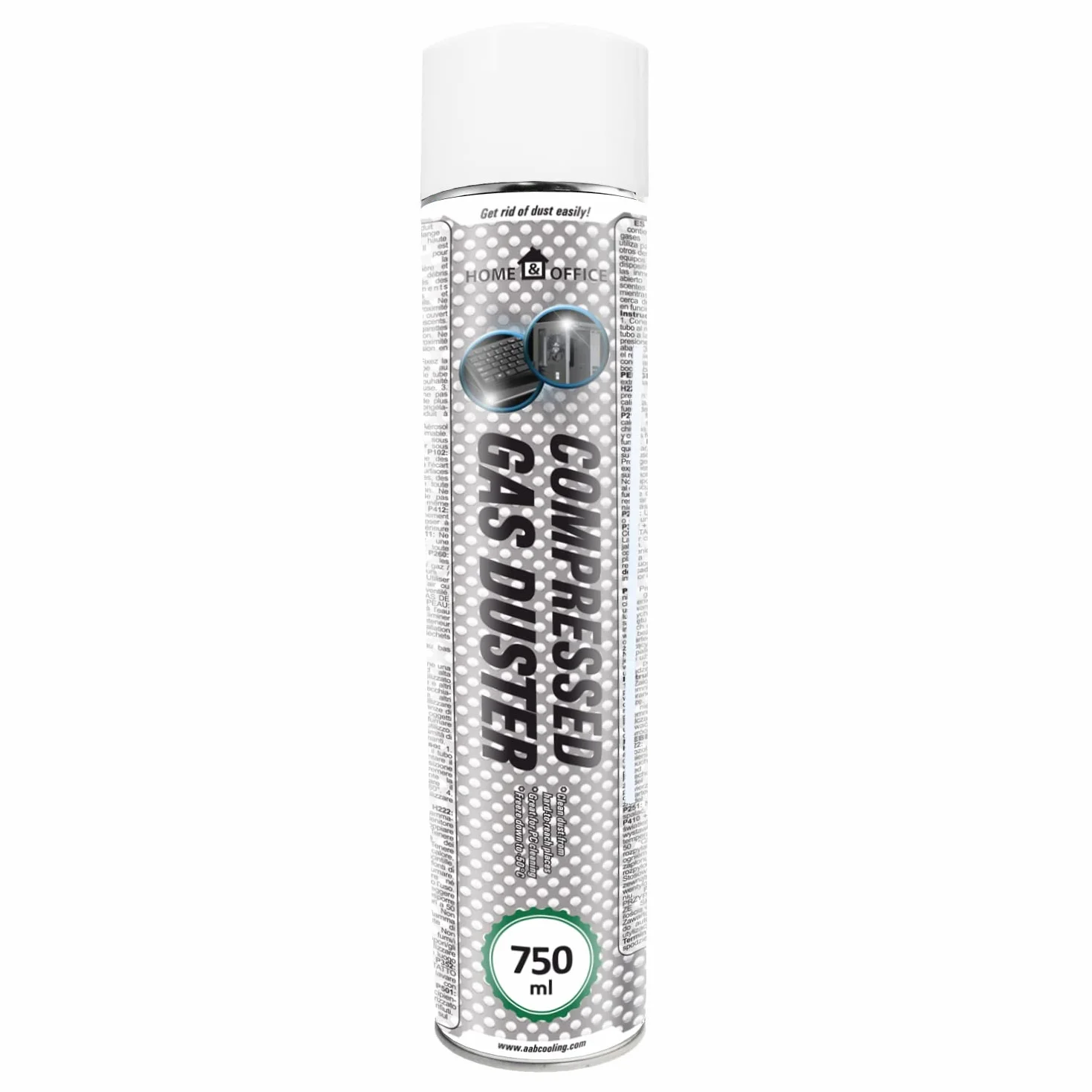 AABCOOLING 1x 750 ml Sprężone powietrze do czyszczenia - Sprężony Gaz, Klawiatury, Sprzętu Biurowego, PC, Sprężone Powietrze do Wyposażenia Komputerowego, Puszka, Spray do Czyszczenia Komputera