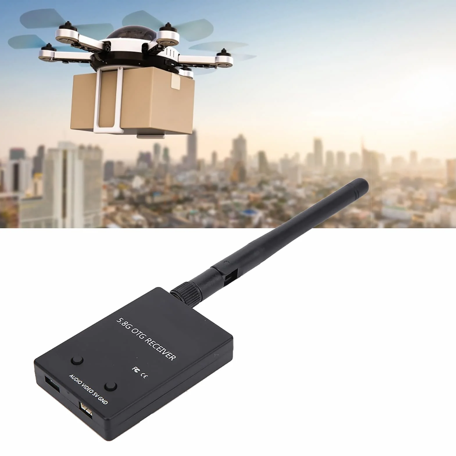 Audio Odbiornik Fpv Nadajnik Wideo Odbiornik Audio Fpv Karta Przechwytywania Wideo Telefon Transmisja Obrazu Wyświetlacz Komputerowy Karta Przechwytująca Uvc 5.8G Otg Pozyskiwanie