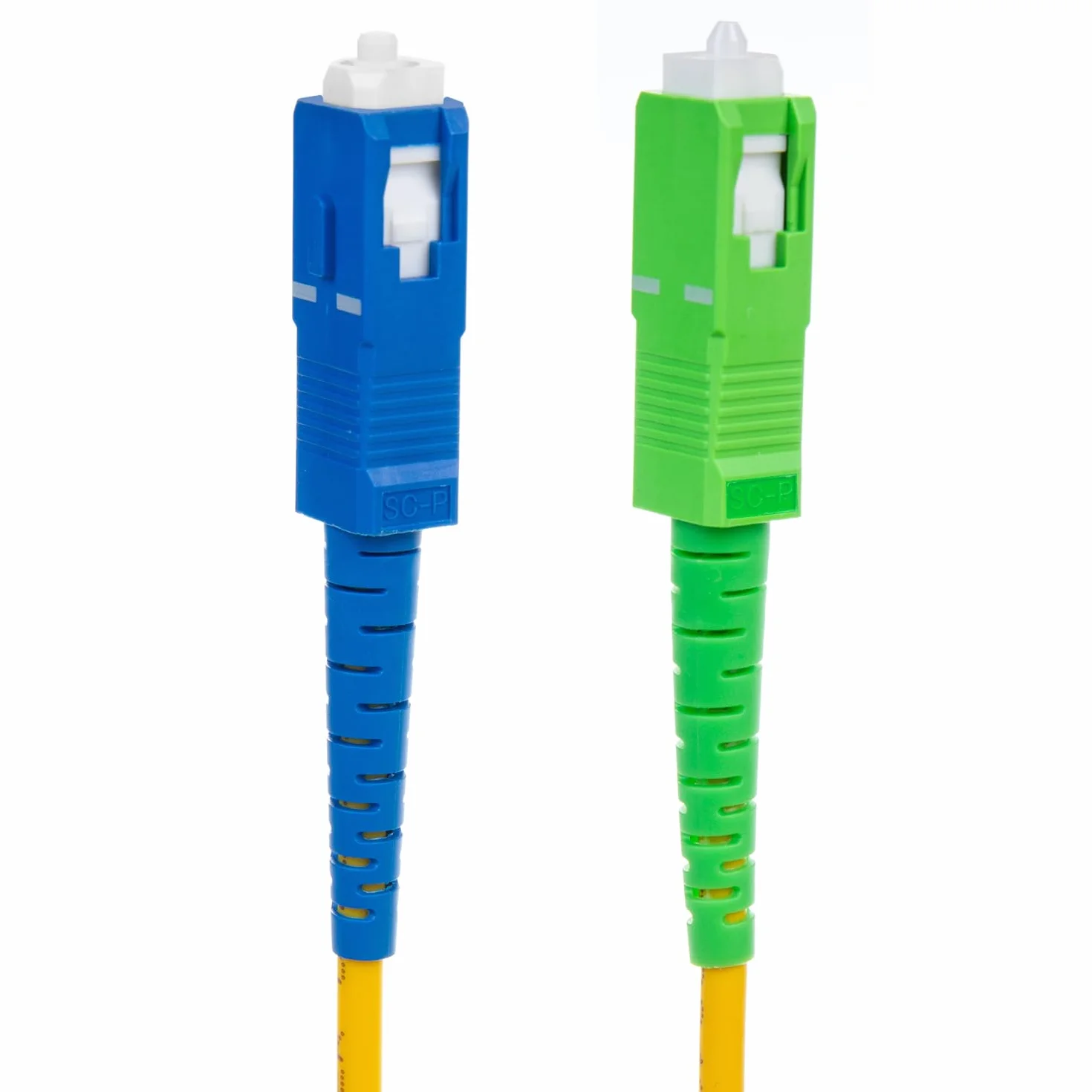 Maclean MCTV kabel światłowodowy SC/APC na SC/UPC SM 9/125 LSZH Simplex Singlemode kabel krosowy kabel optyczny światłowodowy kabel krosowy typu G.657.A2 (3 m)