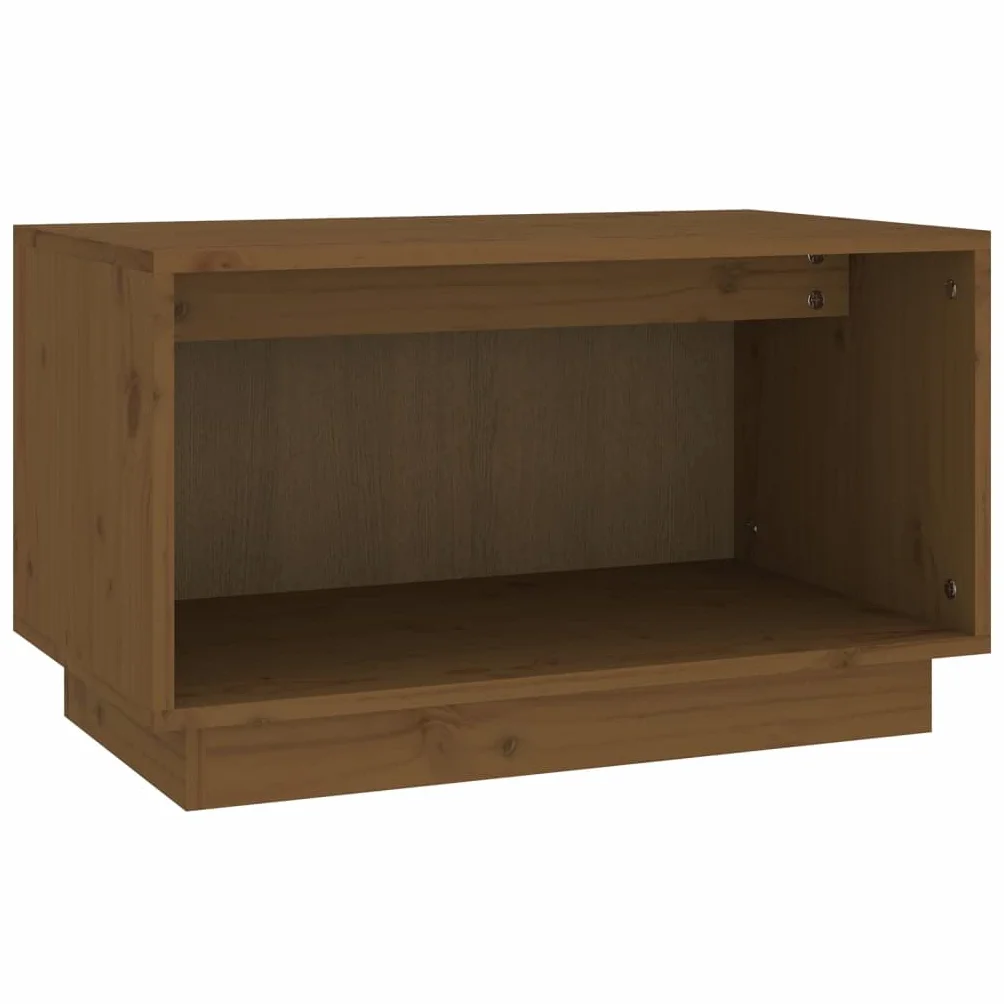 vidaXL Szafka pod telewizor, miodowy brąz, 60x35x35 cm, drewno sosnowe, mebel RTV, szafka na konsolę, szafka HiFi, meble RTV, szafki na konsolę
