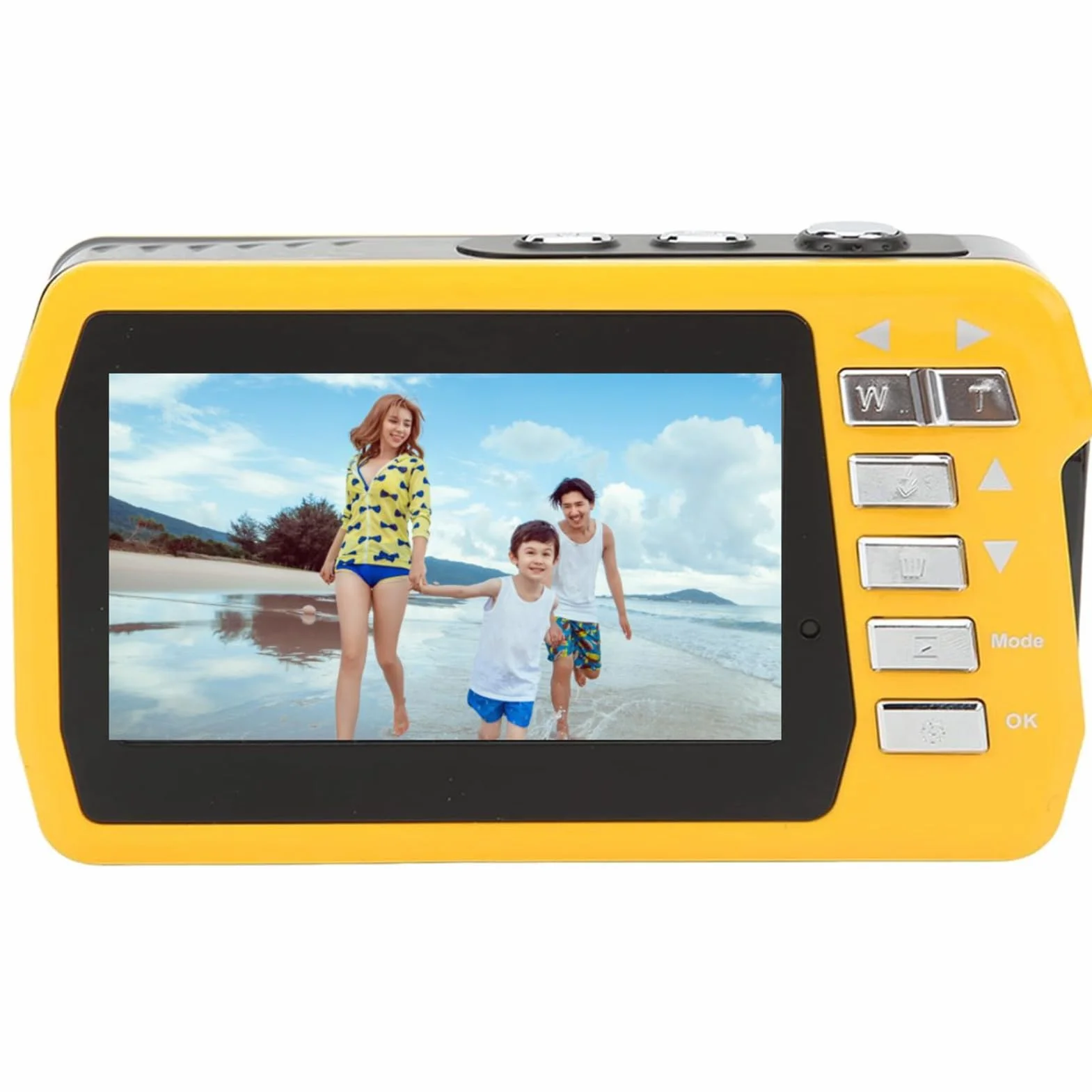 Wodoodporna Kamera Podwodna Kamera, Podwójne Ekrany 4K 56MP HD 10FT Podwodny Aparat Cyfrowy, 18-krotny Zoom Cyfrowy Podwodna Kamera Wideo do Nurkowania z rurką