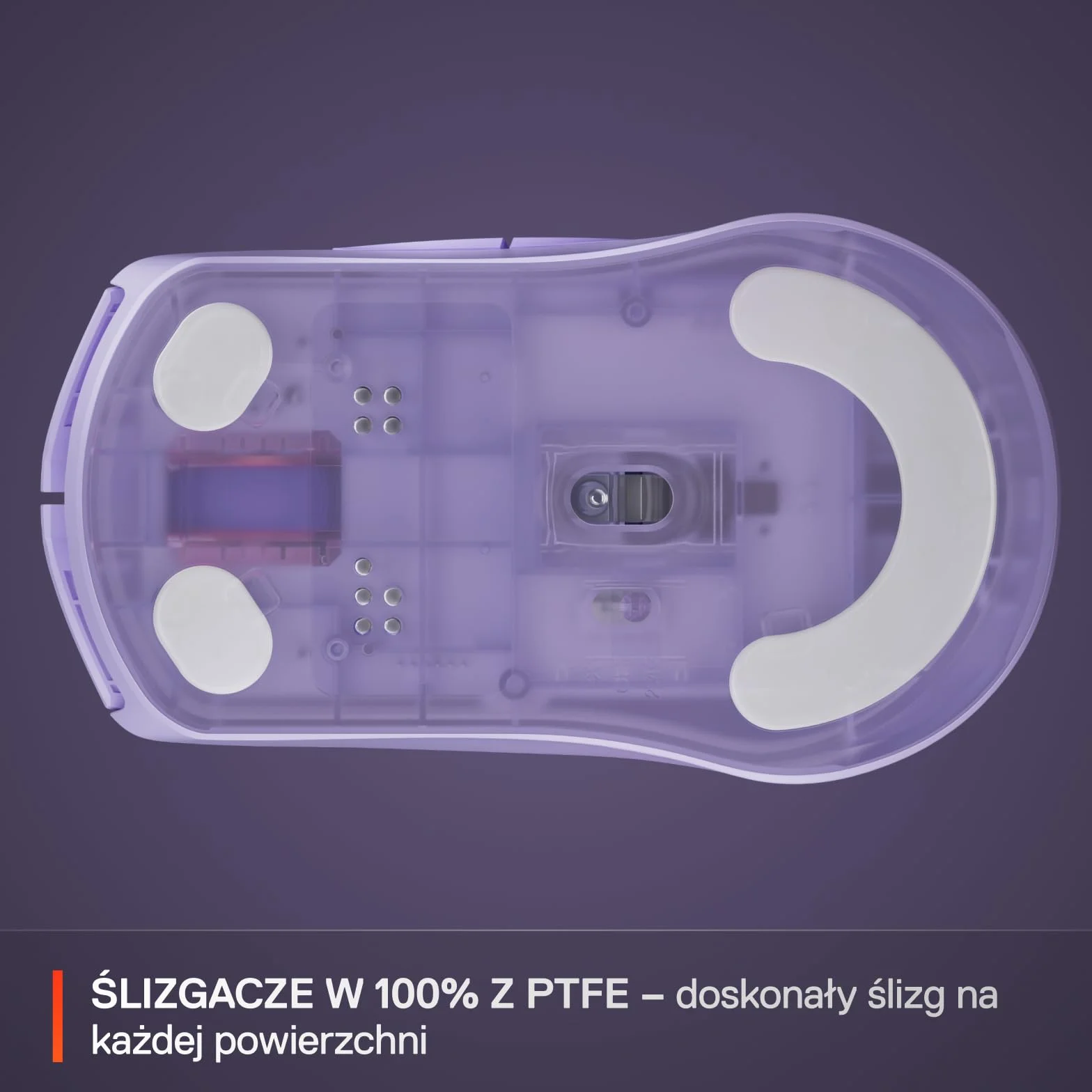 SteelSeries Rival 3 Wireless Gen 2 mysz do gier 2,4 GHz Bluetooth TrueMove Air 18000 DPI 60M kliknięć PTFE Lavendowy