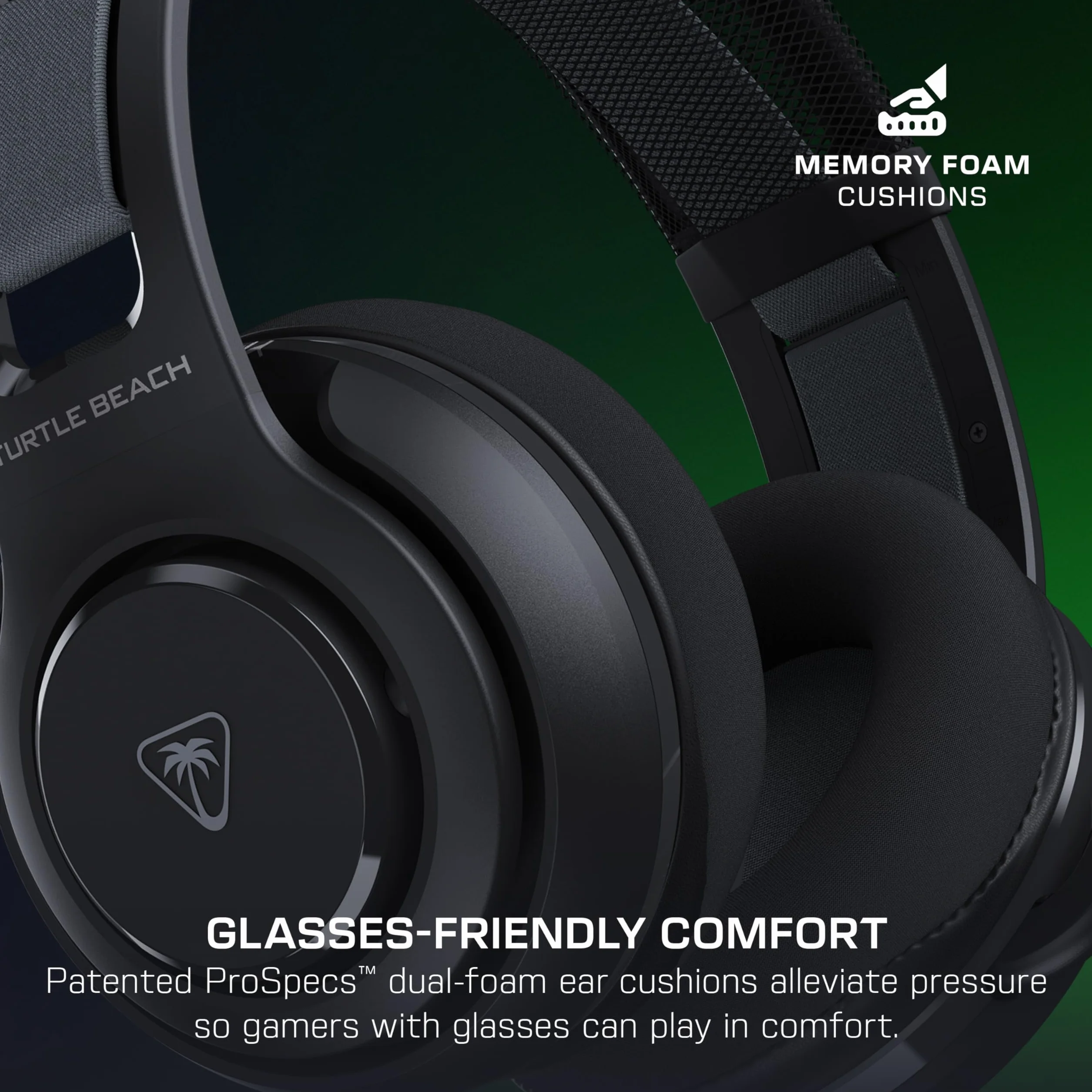 Turtle Beach Atlas 200 Przewodowe słuchawki do gier na konsolę Xbox, PlayStation PC z przewodowym połączeniem 3,5 mm – przetwornik Nanoclear 50 mm, mikrofon flip-to-mute, poduszki z pianki memory