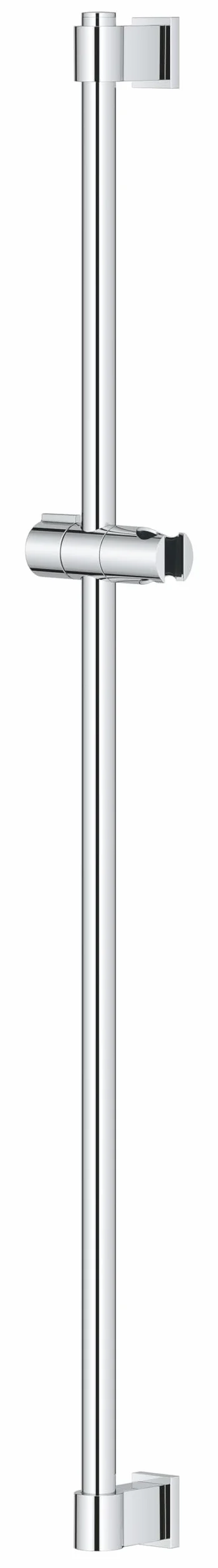 GROHE Vitalio 26961001 uniwersalny drążek prysznicowy QuickFix 90 cm (z uchwytami ściennymi, elementem ślizgowym i uchwytem obrotowym, siła trzymania maks. 20 kg), bardzo łatwy w montażu, QuickGlue,