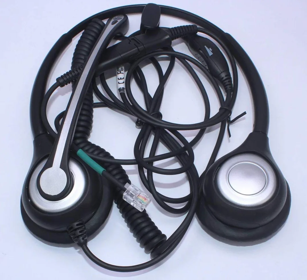 Wantek RJ9 zestaw słuchawkowy telefoniczny z mikrofonem z redukcją szumów + szybkie rozłączenie do Polycom VVX400 VVX410 VVX411 Mitel 5312 5320e AVAYA 1120 1408 ShoreTel IP480 NEC Plantronics stacjonarne słuchawki (602QS2)