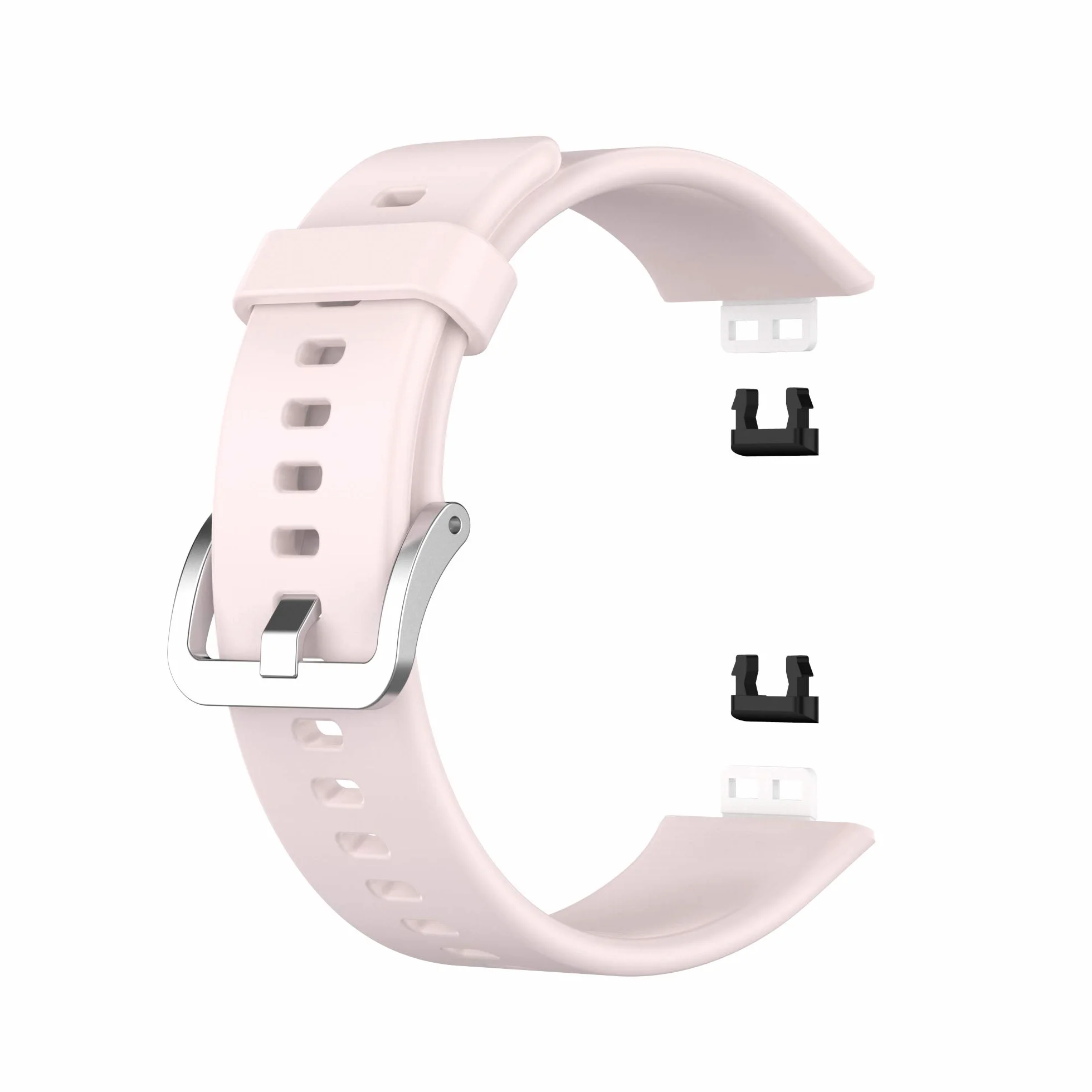 INF Bransoletka kompatybilna z Huawei Watch Fit (TIA-B09/TIA-B19), antypoślizgowe paski z klamrą, pasek silikonowy, zapasowy pasek dla kobiet i mężczyzn